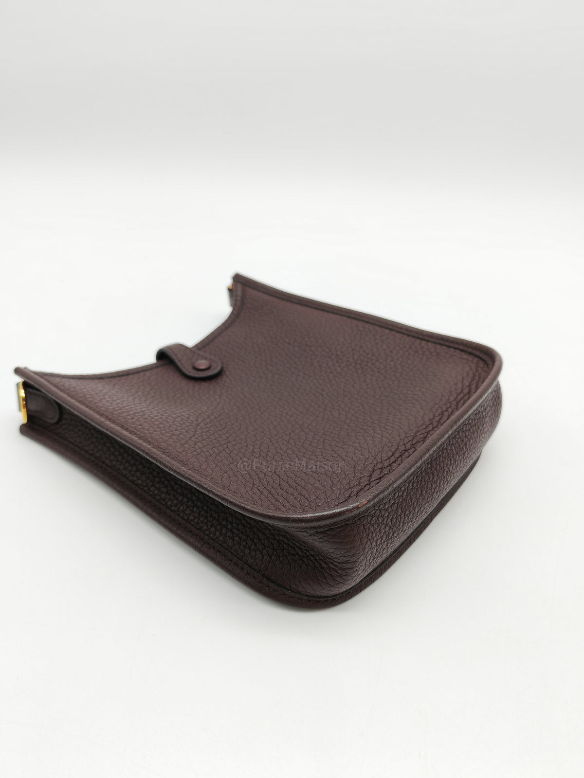 Hermes Evelyne TPM in Rouge Sellier Clemence Leather and Gold Hardware Stamp Z (2021)