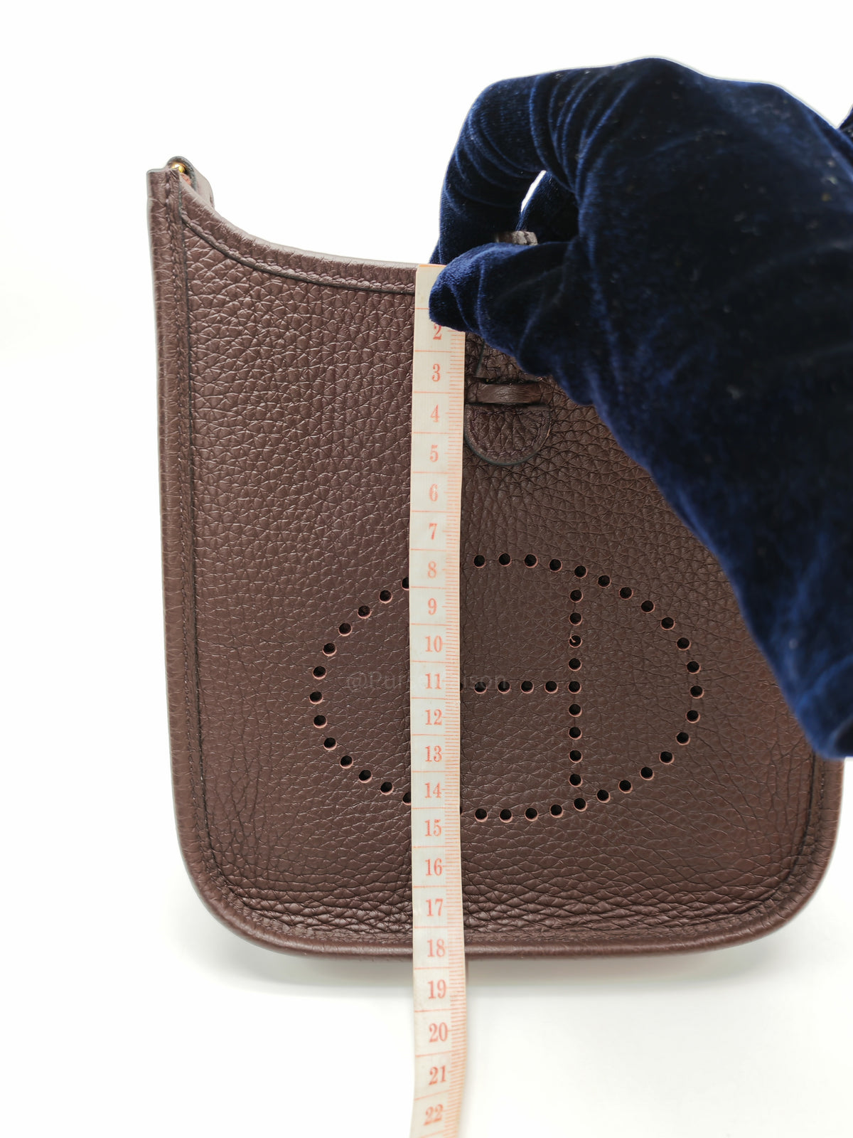 Hermes Evelyne TPM in Rouge Sellier Clemence Leather and Gold Hardware Stamp Z (2021)