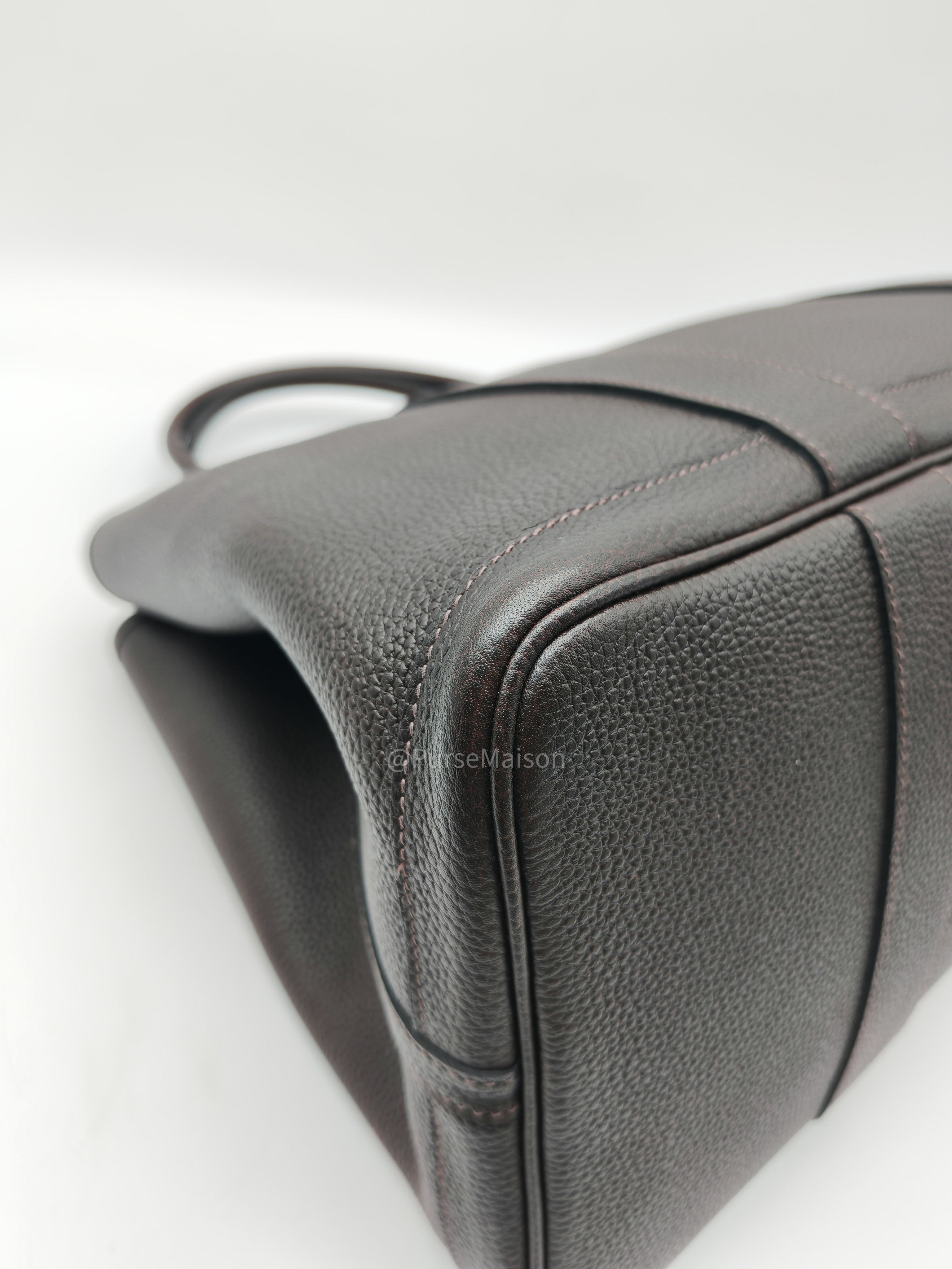 Hermes Garden Party Tote Bag (GPT) 36 in Nicotine Cocaon Leather Palladium Hardware Stamp G(2026)