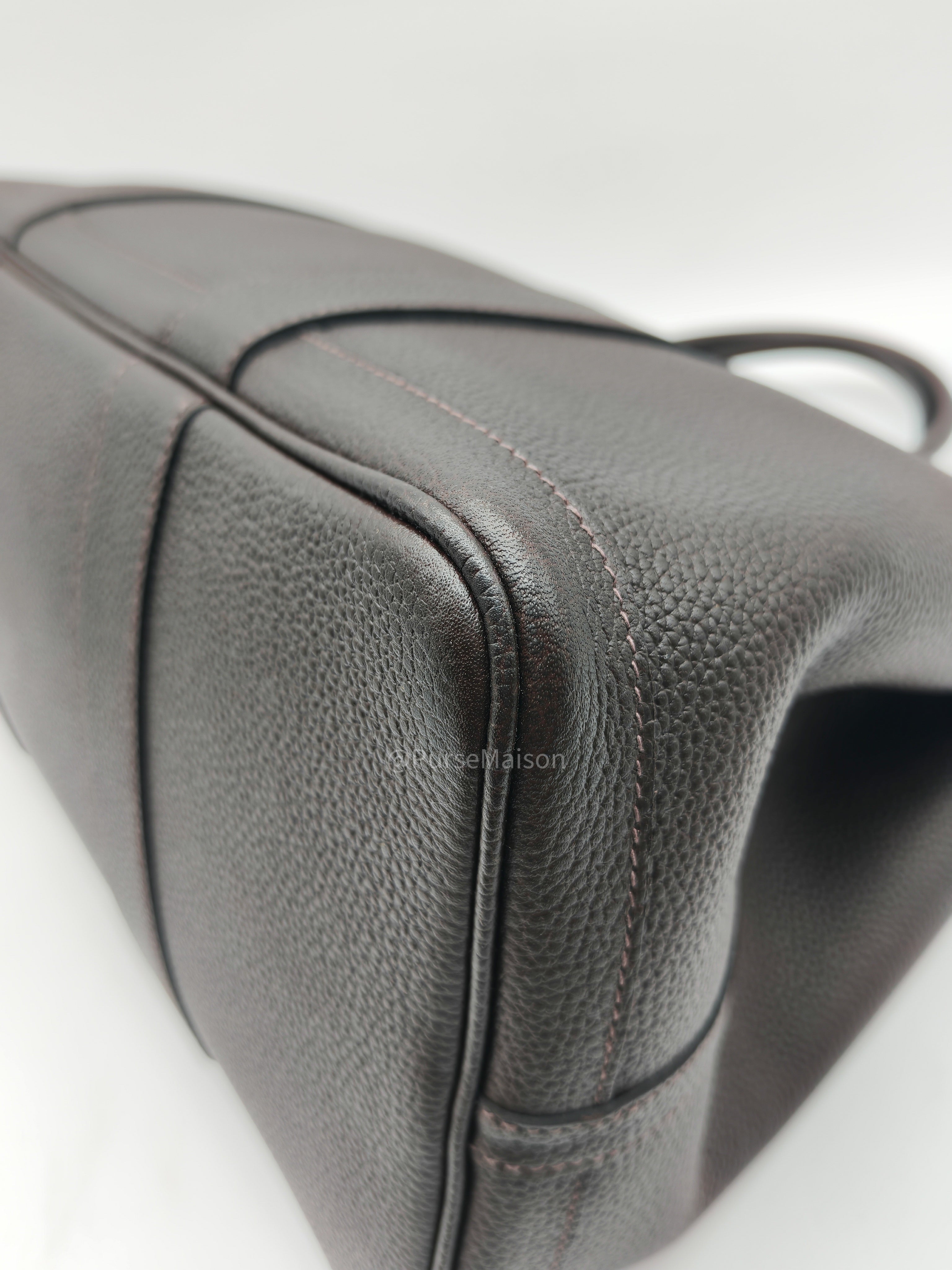 Hermes Garden Party Tote Bag (GPT) 36 in Nicotine Cocaon Leather Palladium Hardware Stamp G(2026)