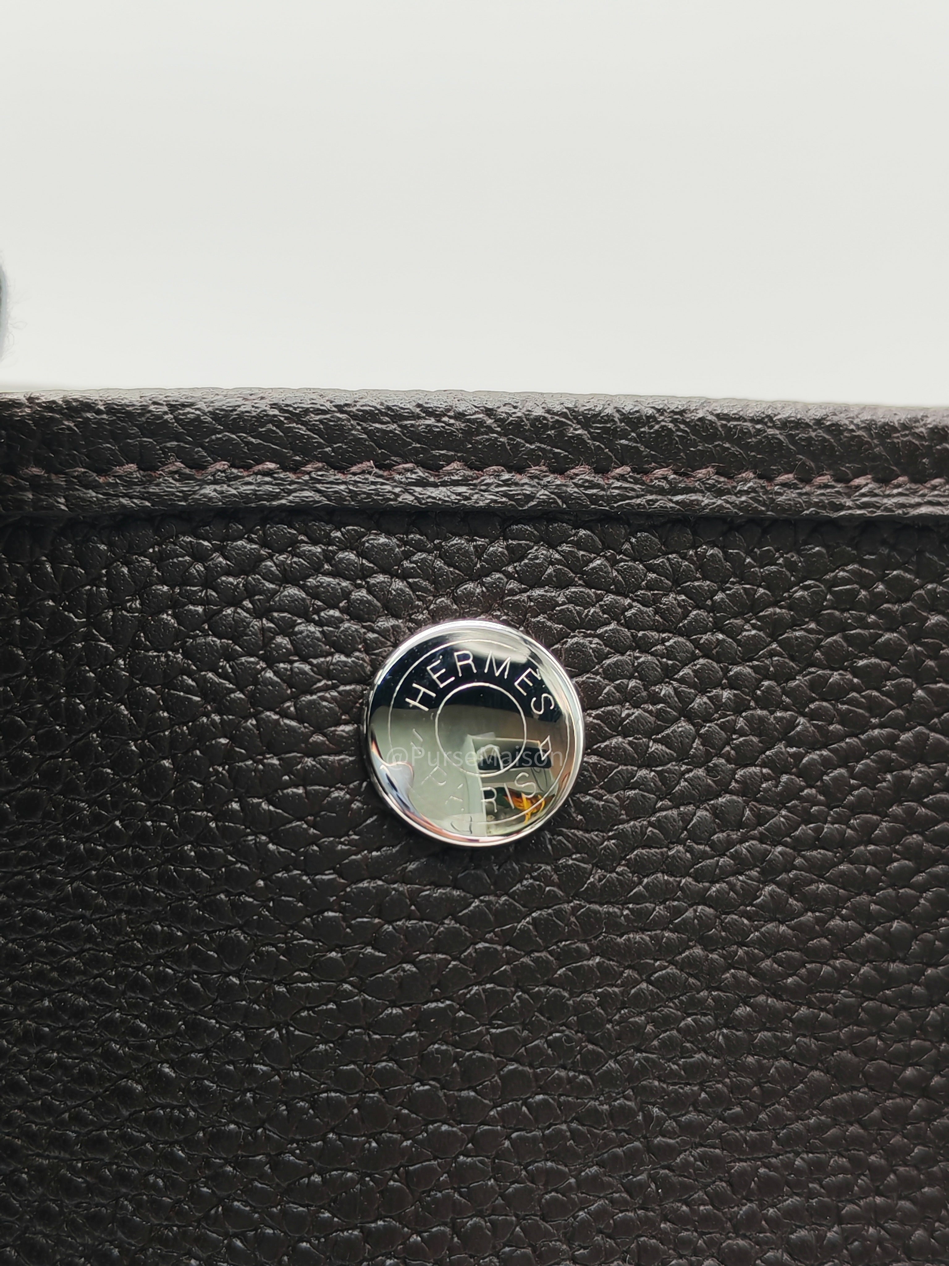 Hermes Garden Party Tote Bag (GPT) 36 in Nicotine Cocaon Leather Palladium Hardware Stamp G(2026)