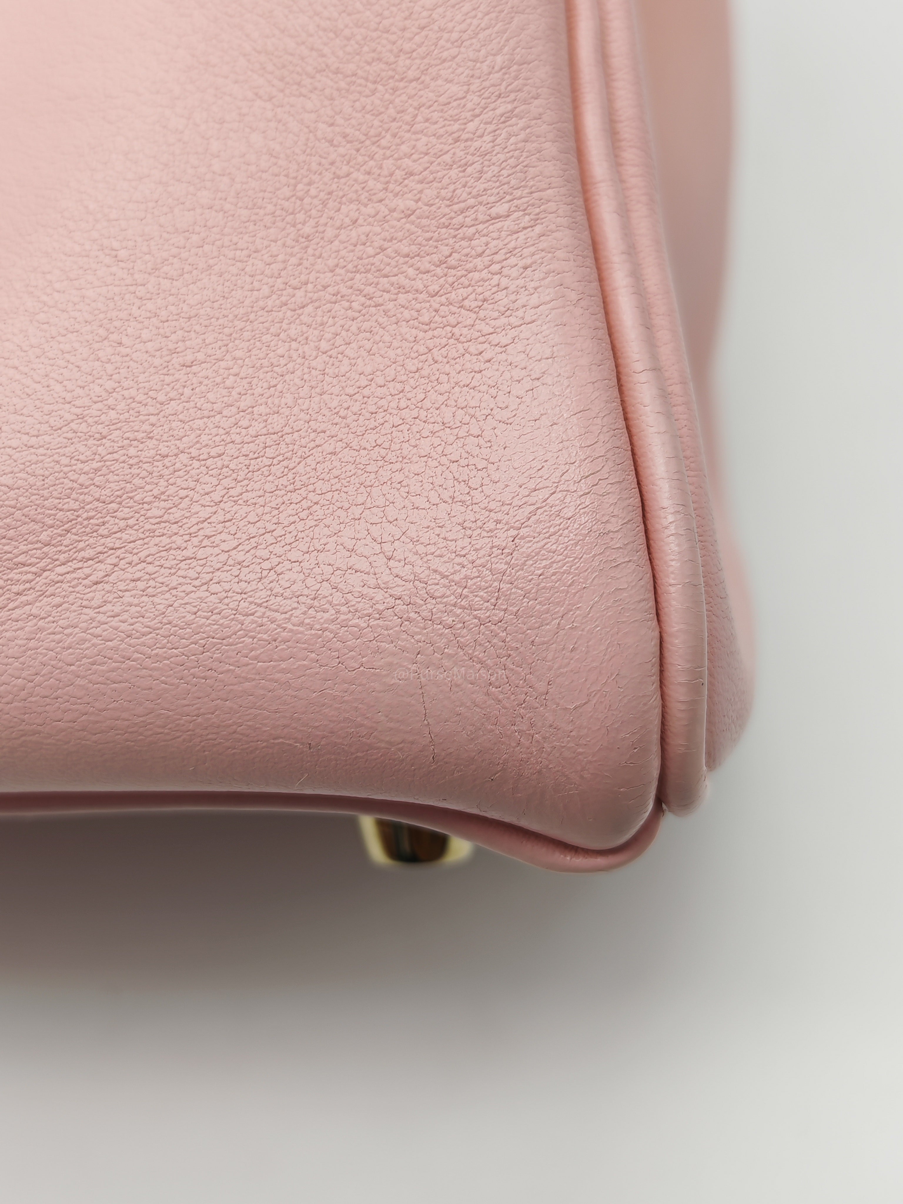 Hermes Kelly 25 Retourne in Rose Sakura Swift Leather and Gold Hardware Stamp T (2015)