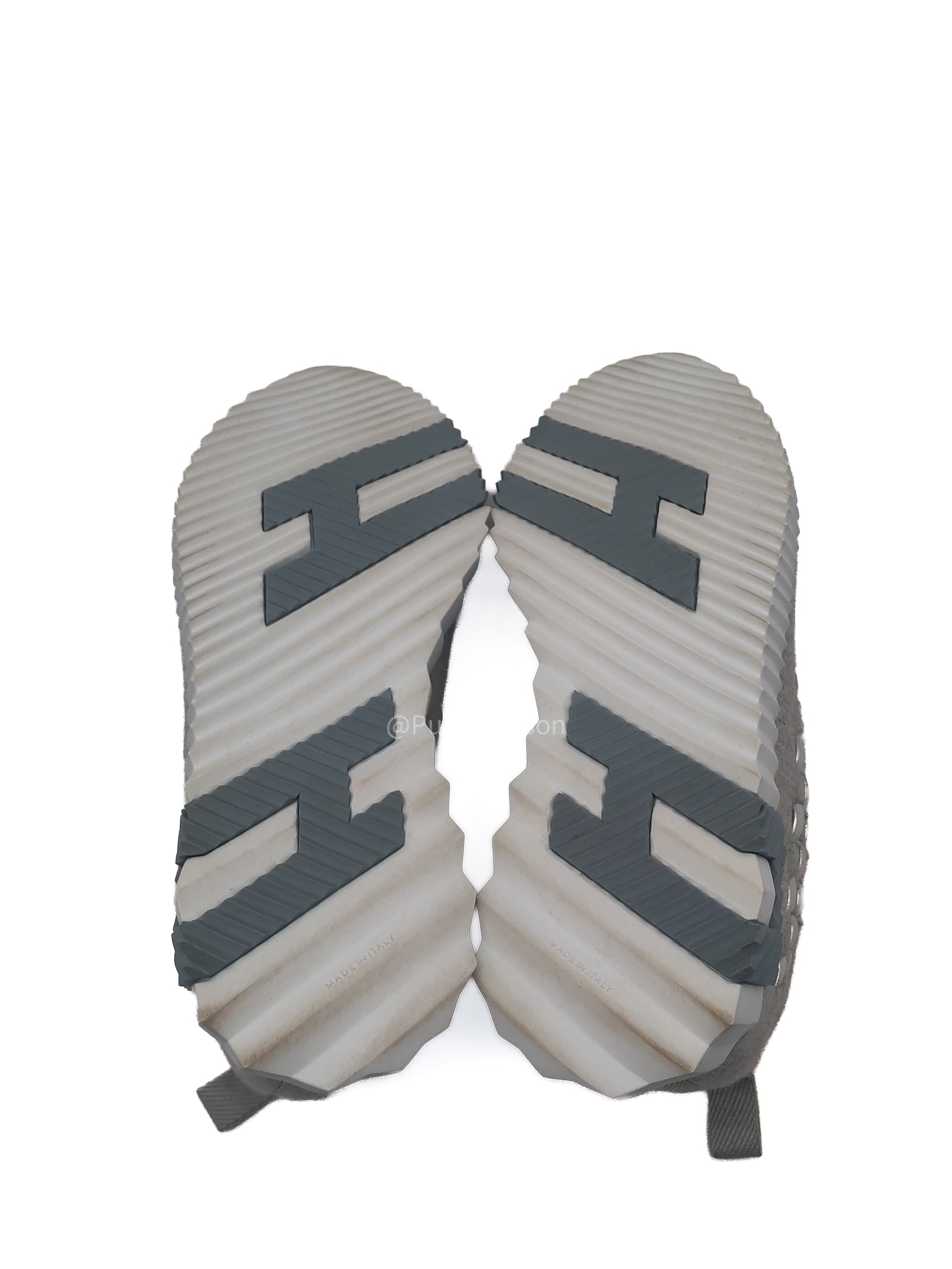 Hermès Flex Slip-On Sneakers in Gris Silex Fabric Low Top Size 37.5 EU (23.7 cm)