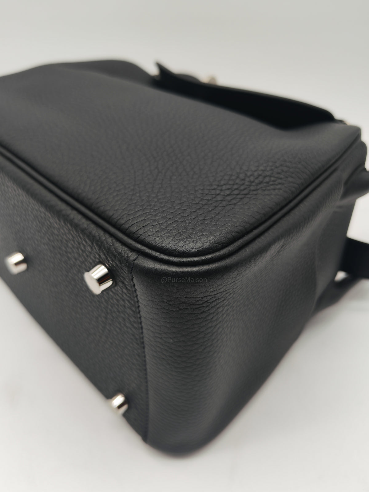Hermes Lindy 26 in Noir Clemence Leather Palladium Hardware Stamp G (2026)