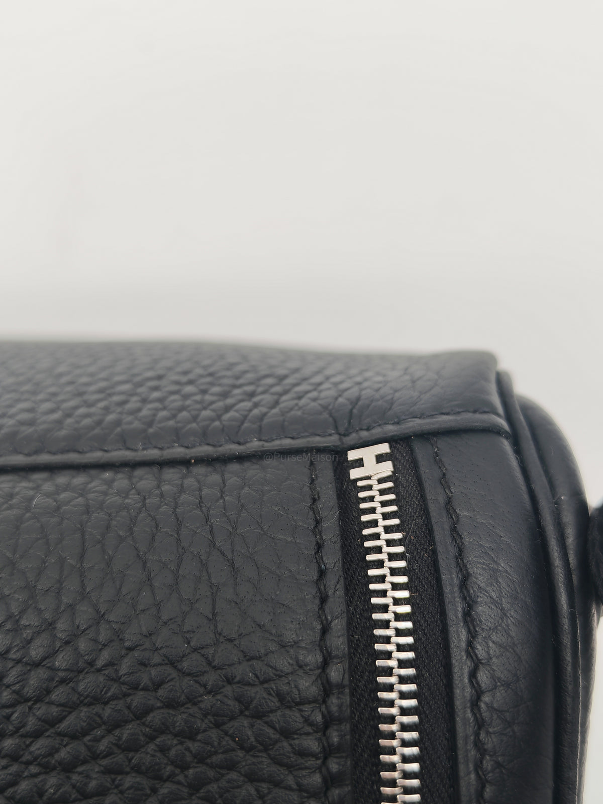 Hermes Lindy 26 in Noir Clemence Leather Palladium Hardware Stamp G (2026)