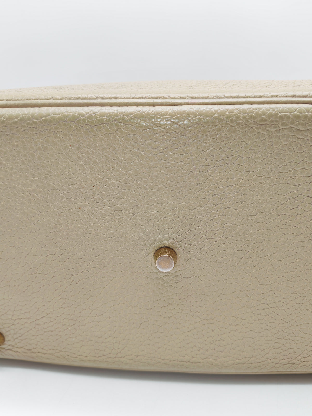 Hermes Lindy 30 in Trench Clemence Leather Gold Hardware Stamp Square Q (2013)
