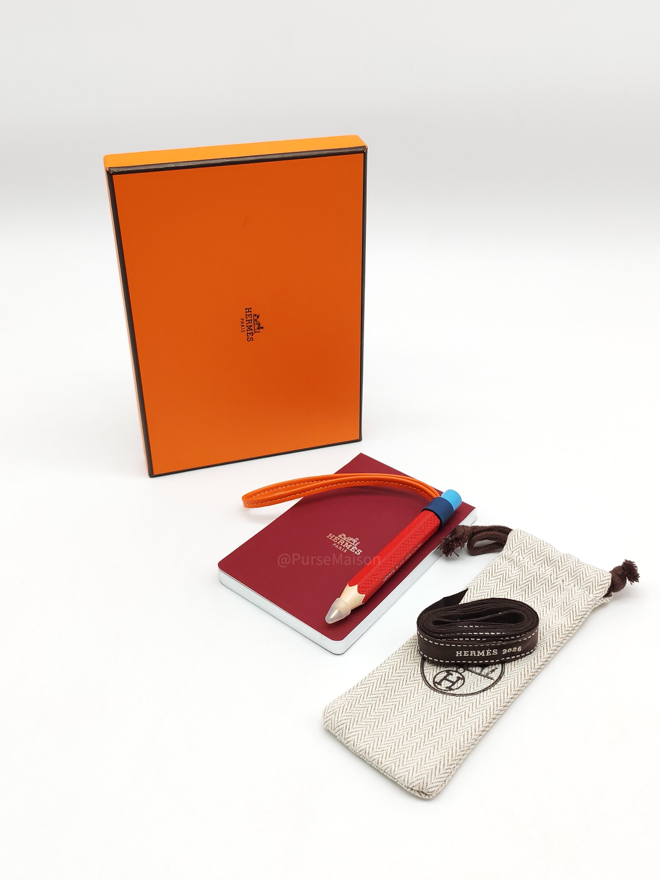 Hermes Pencilver Charm with Notebook