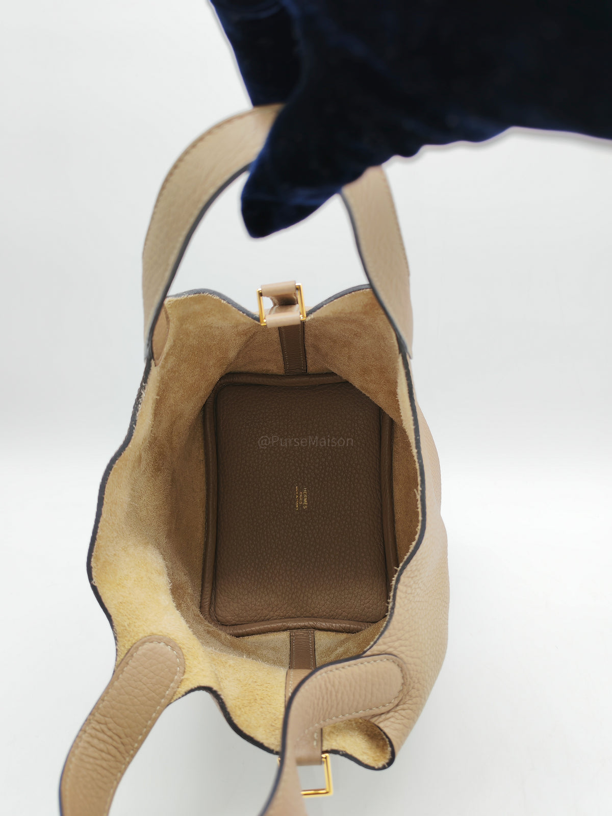 Hermes Picotin Lock 18 in Trench Taurillon Clemence Leather Gold Hardware Stamp Z(2021)