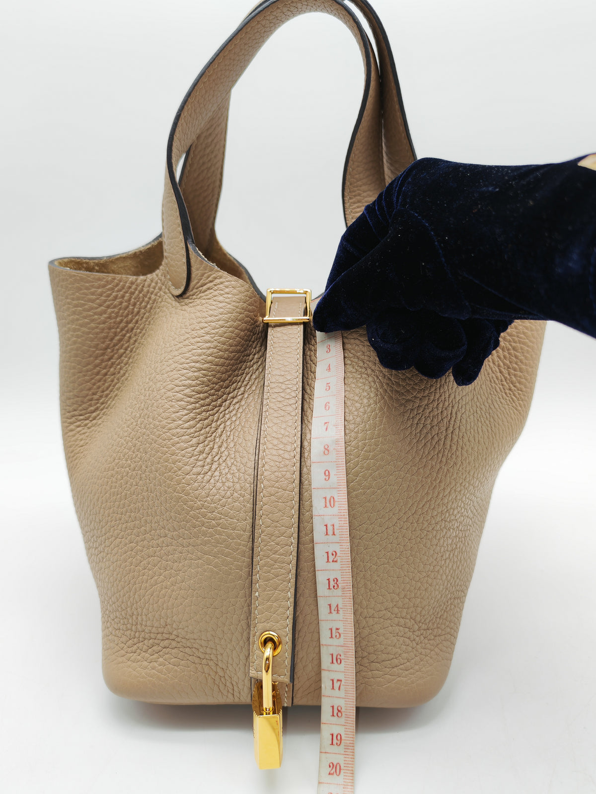 Hermes Picotin Lock 18 in Trench Taurillon Clemence Leather Gold Hardware Stamp Z(2021)