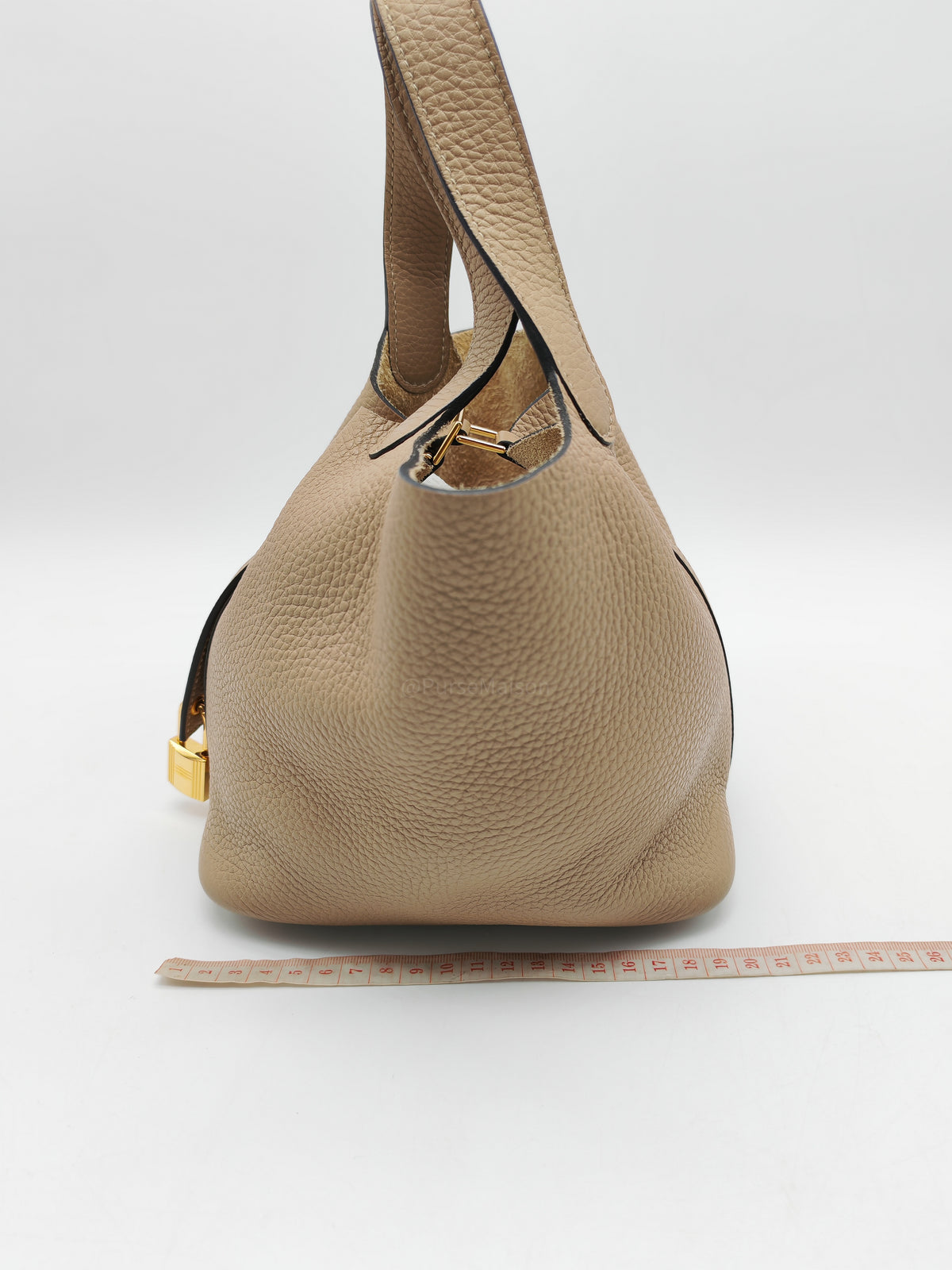 Hermes Picotin Lock 18 in Trench Taurillon Clemence Leather Gold Hardware Stamp Z(2021)