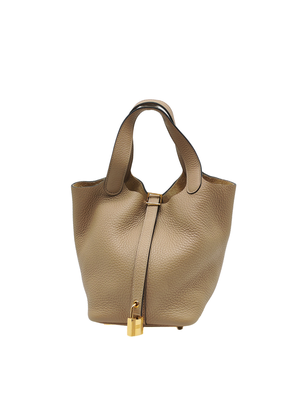Hermes Picotin Lock 18 in Trench Taurillon Clemence Leather Gold Hardware Stamp Z(2021)