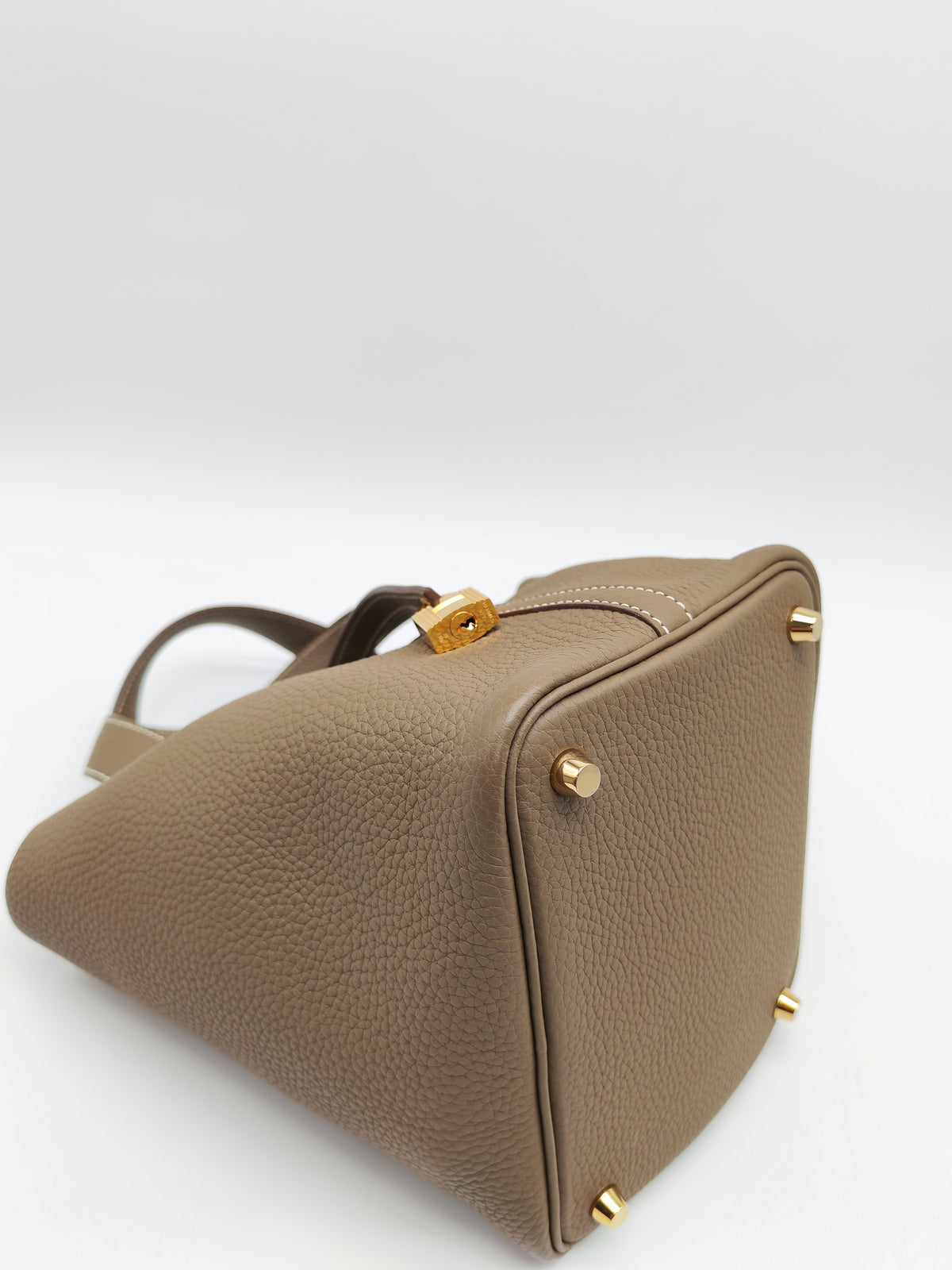 Hermes Picotin Lock 18 in Etoupe Taurillon Clemence Leather Gold Hardware Stamp U (2022)