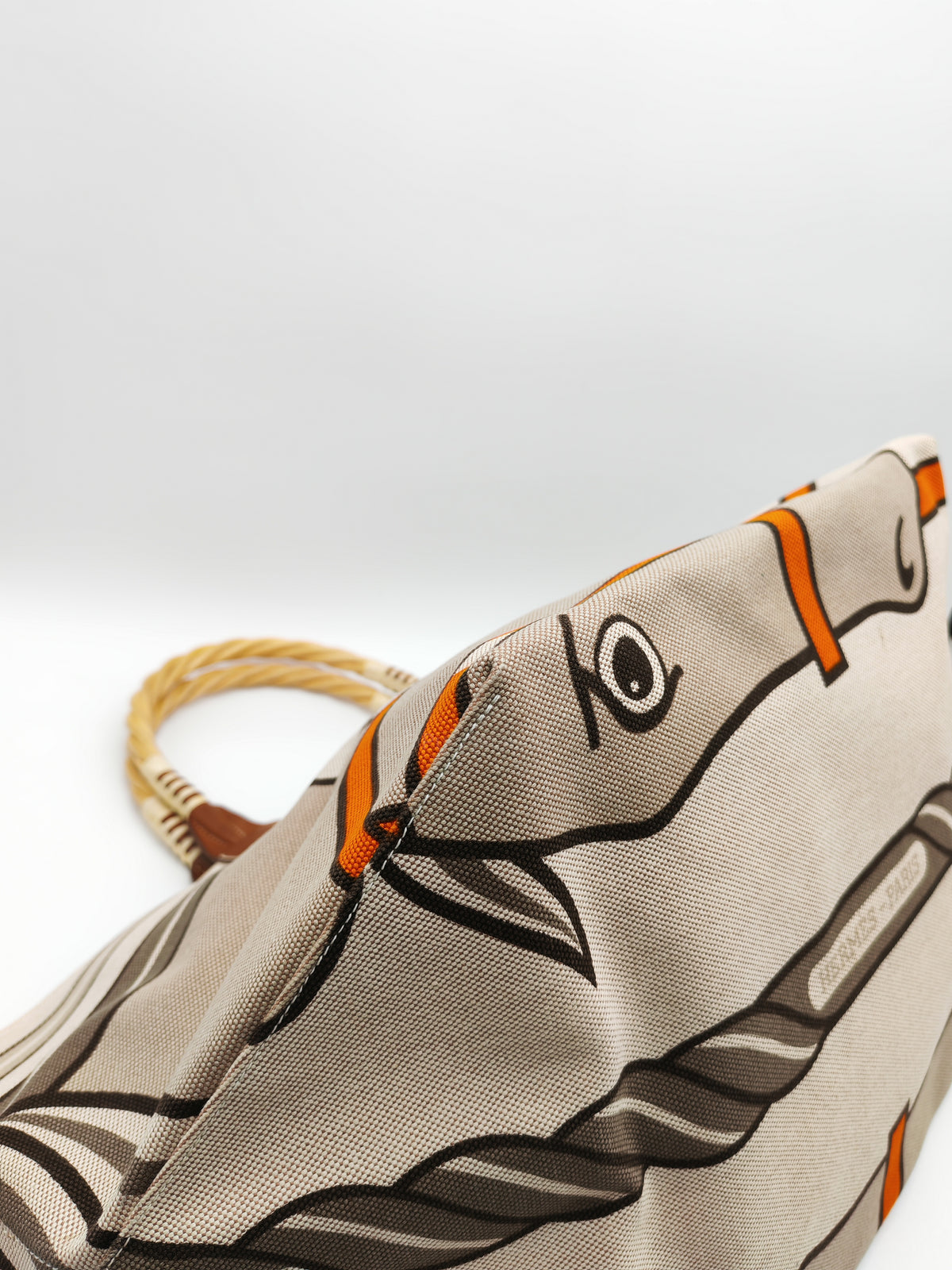 Hermès 31 Ecru Fauves Handbag Tote Bag in Light Beige Multicolor Toile H Canvas Stamp Square O (2011))