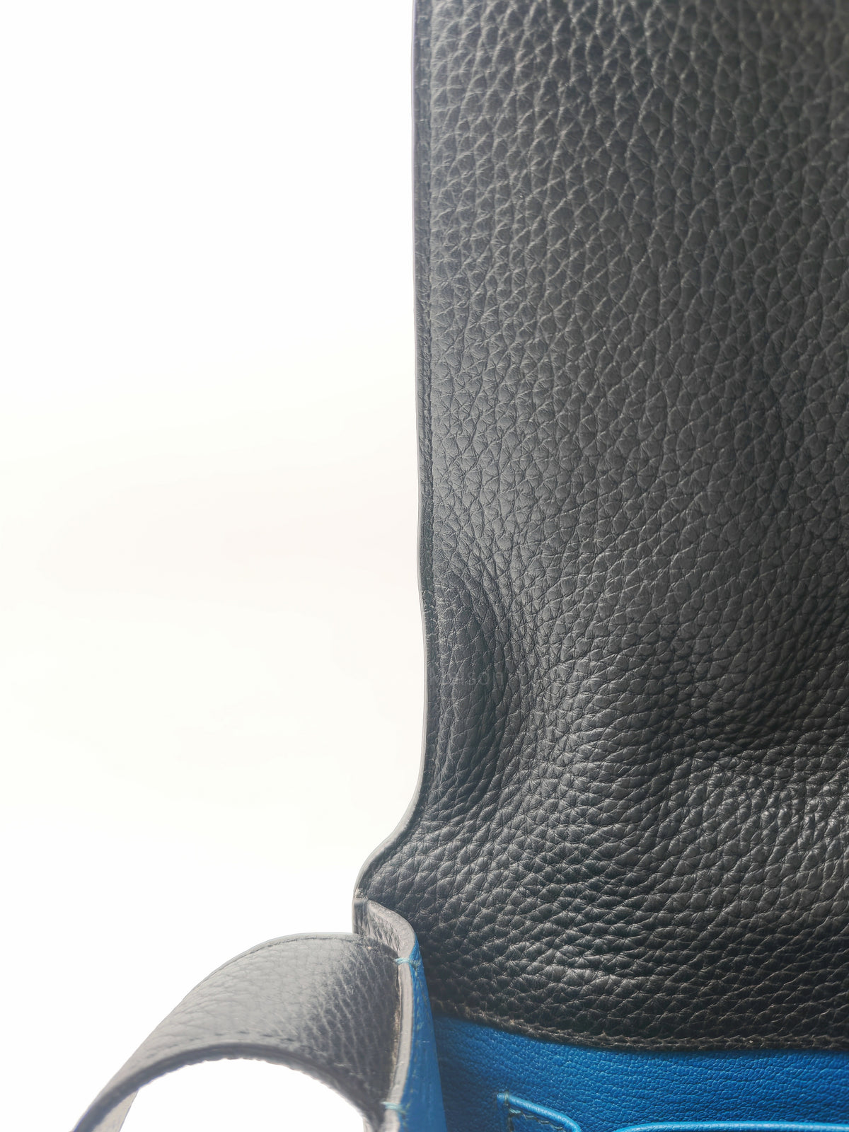 Hermes Steve Messenger Bag in Noir Taurillon Clemence Leather and Palladium Hardware Stamp Square Q (2013) | Purse Maison Luxury Bags Shop