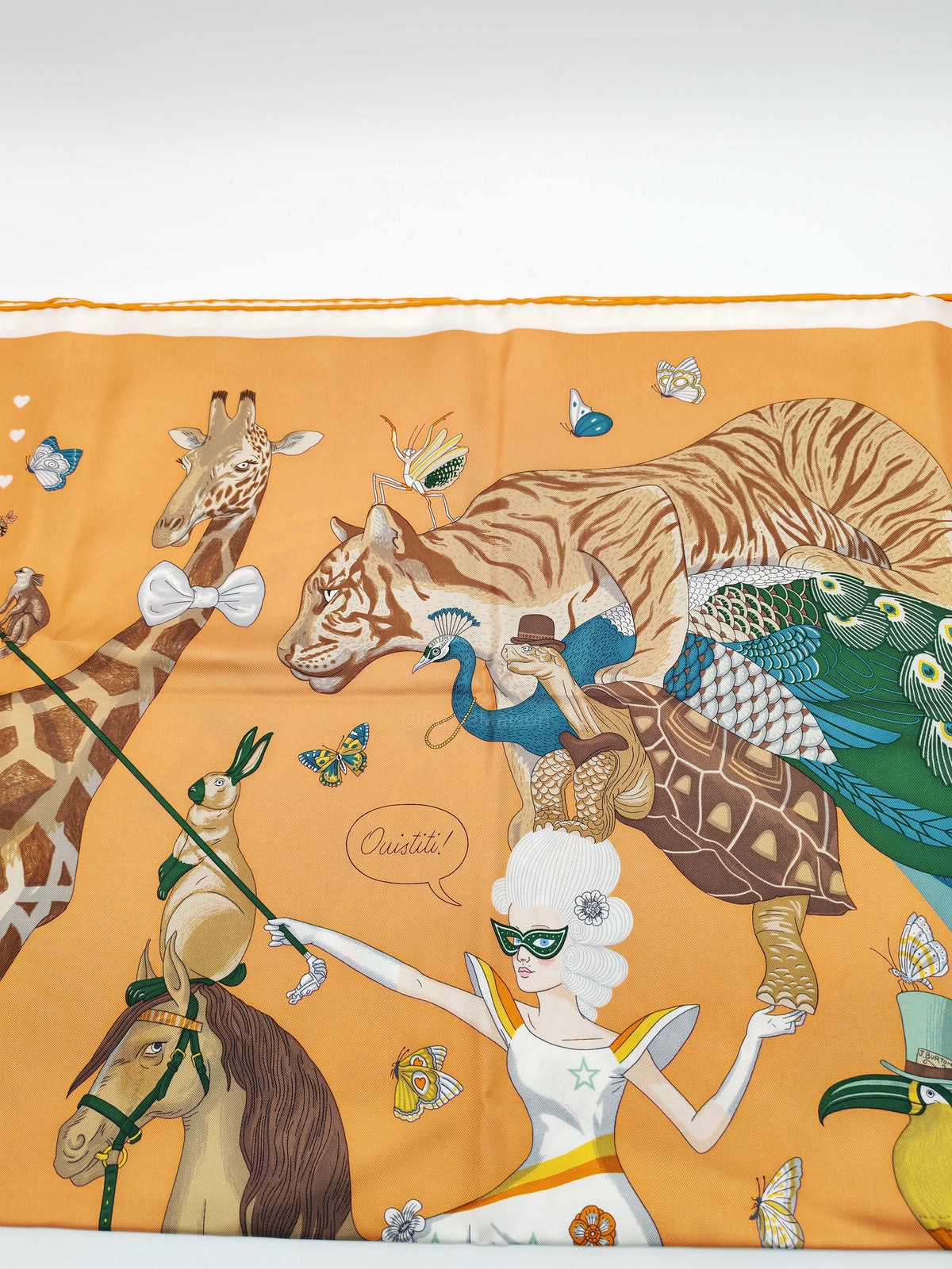Hermes Silk Scarf in Hermes Story Multicolour 90 cm