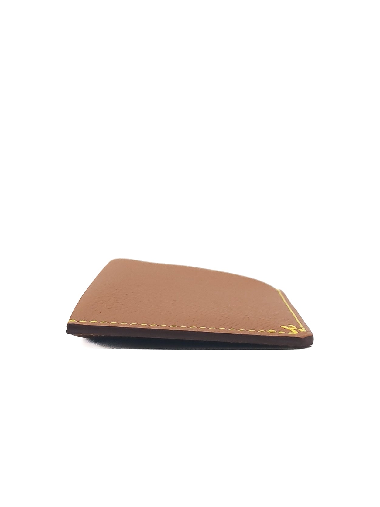 Hermes H Sellier Card Holder in Gold Epsom Leather Stamp W (2024)