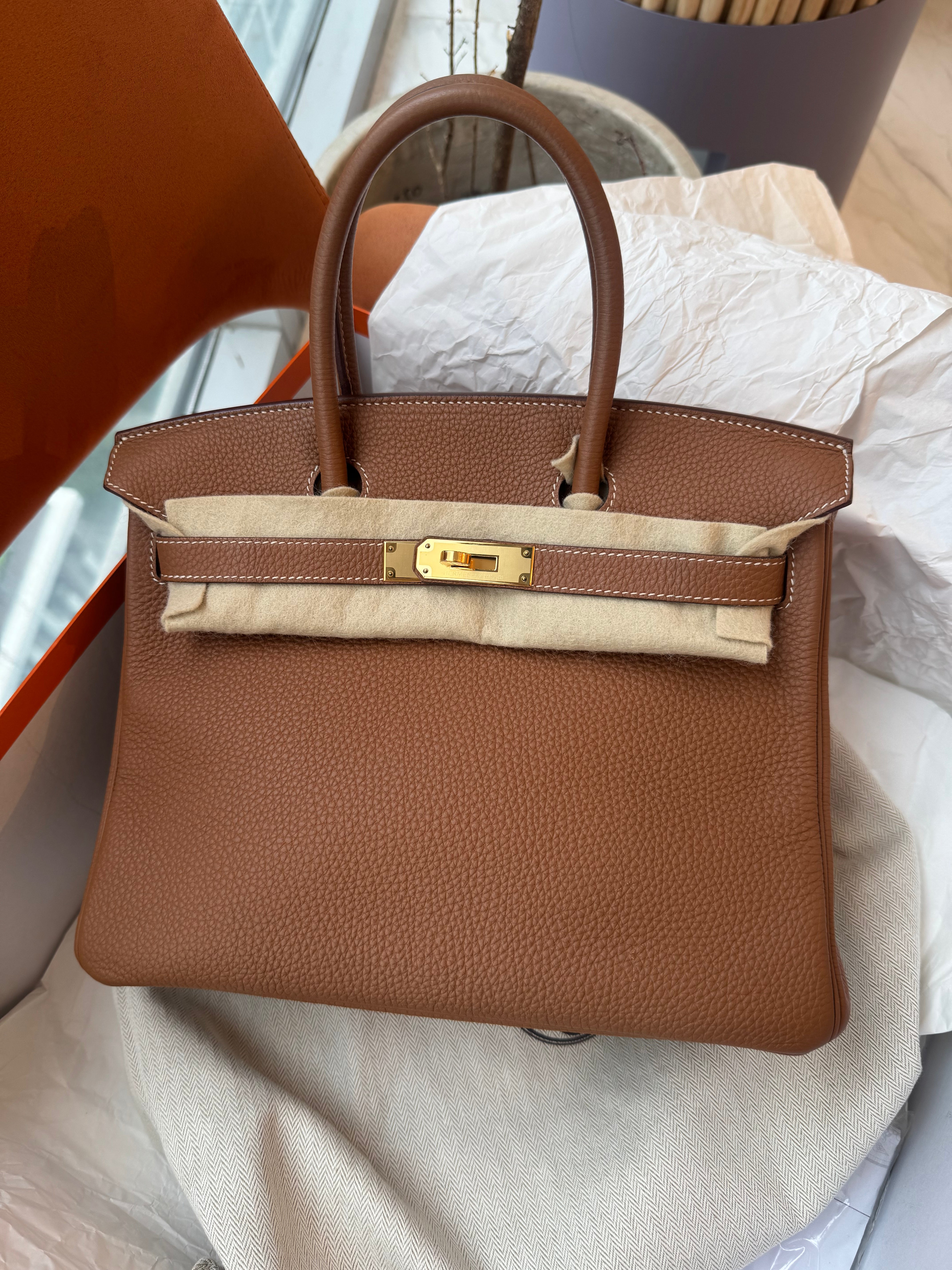 Birkin 30 Gold on gold Stamp Y