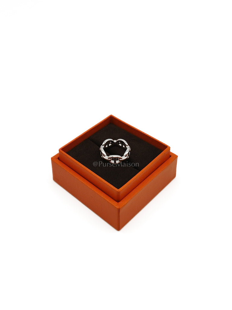 Chaine d'Ancre Enchainee Sterling Silver Ring Size 53 (17.5 mm)