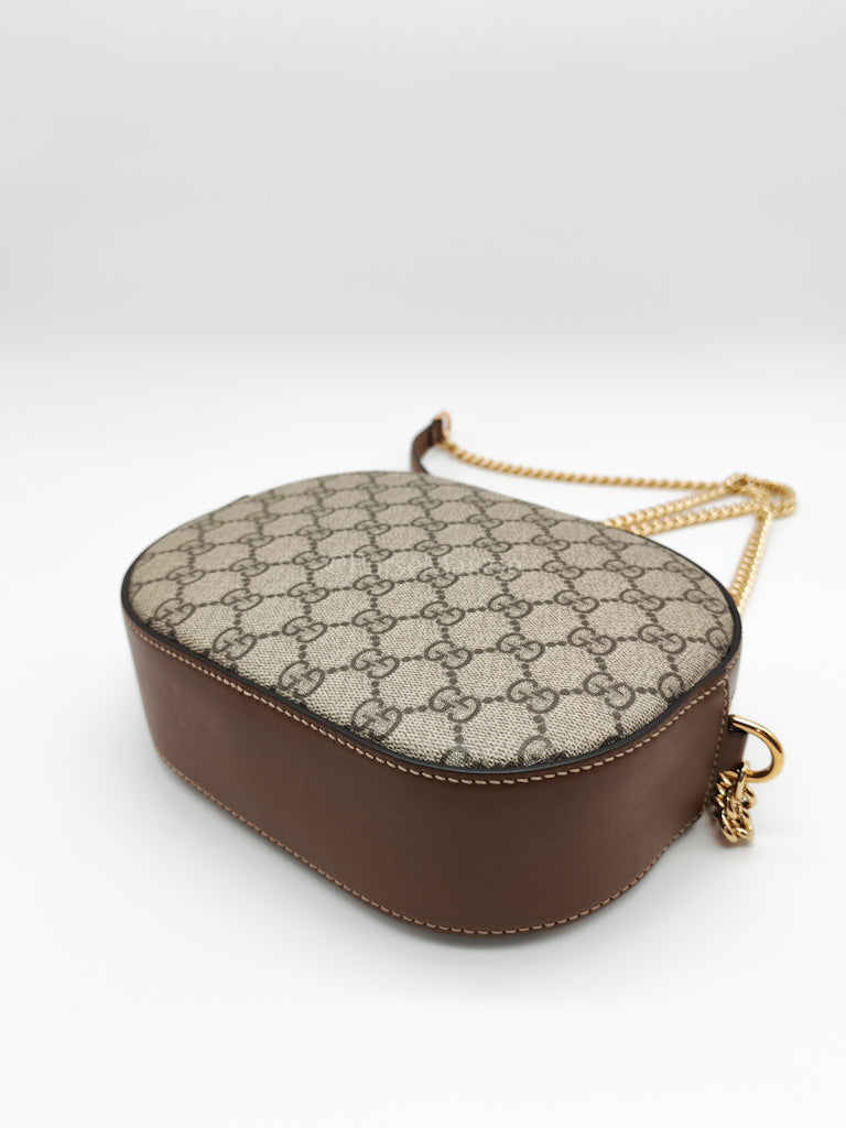 Supreme Monogram Round Camera Bag in Chain Strap