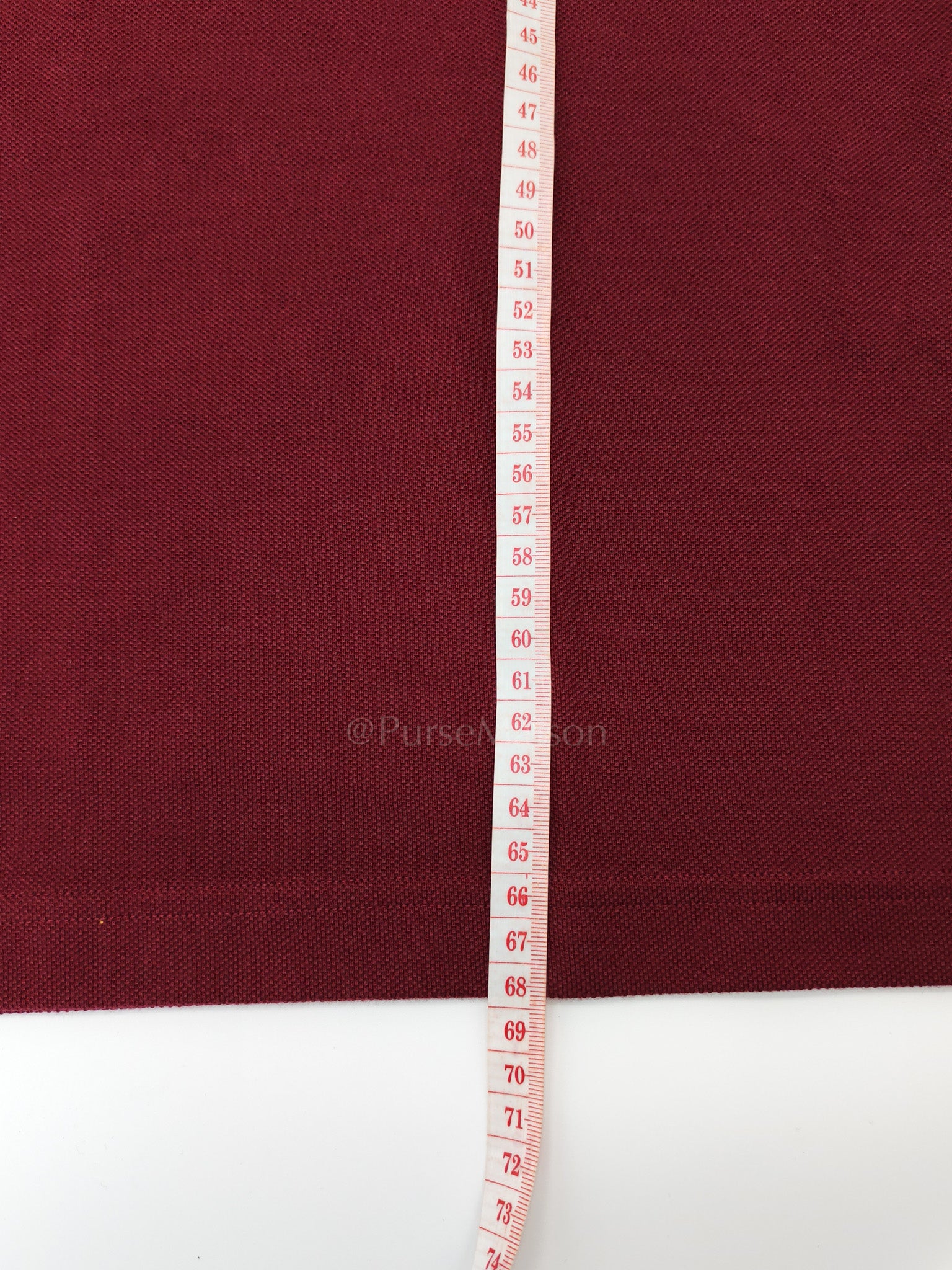 Piquet Bordeaux (Burgundy) Polo Shirt Size L