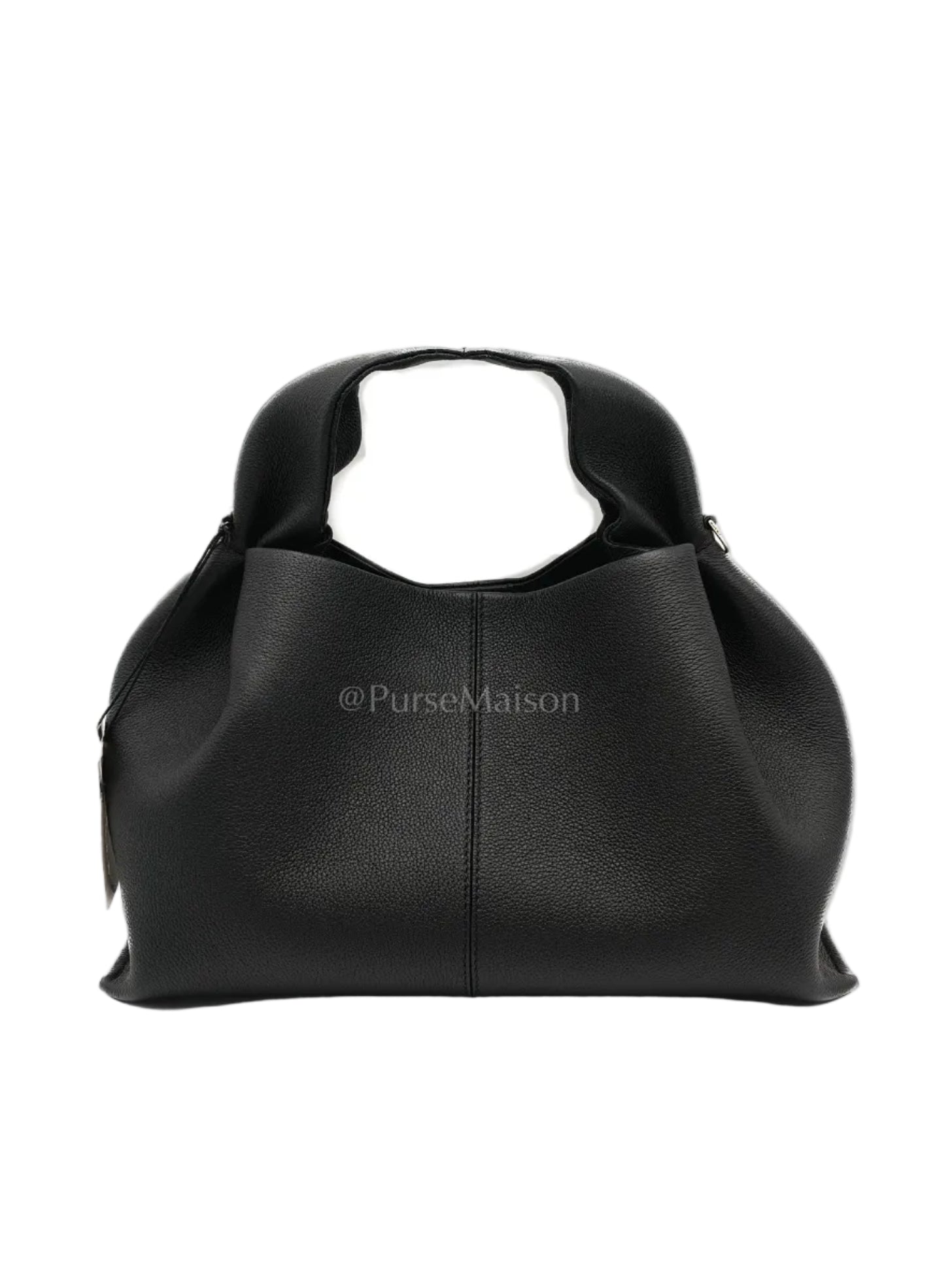 Neuf in Black Graine Leather Shoulder Bag