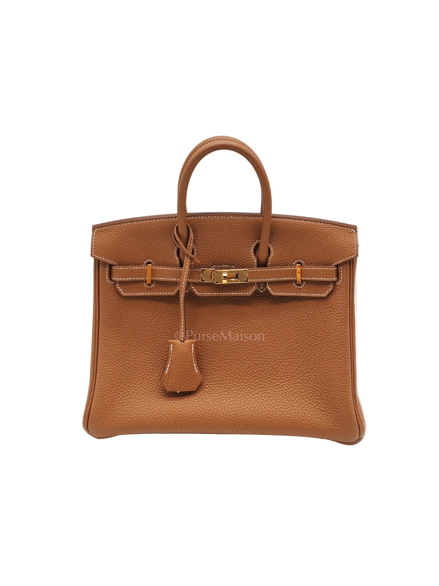 Birkin 25 Retourne in Gold Togo Leather & Gold Hardware Stamp Z (2021)