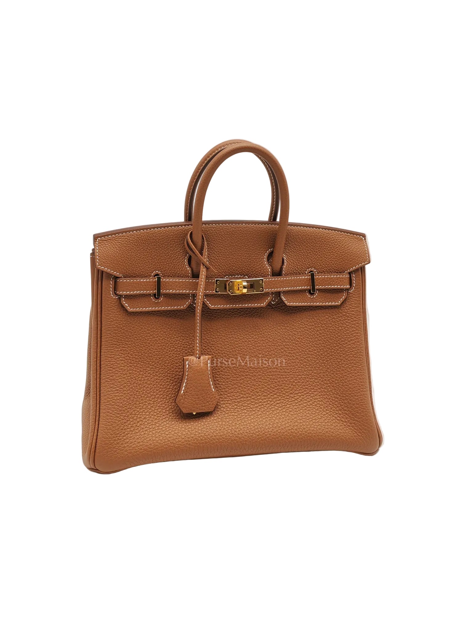 Birkin 25 Retourne in Gold Togo Leather & Gold Hardware Stamp Z (2021)