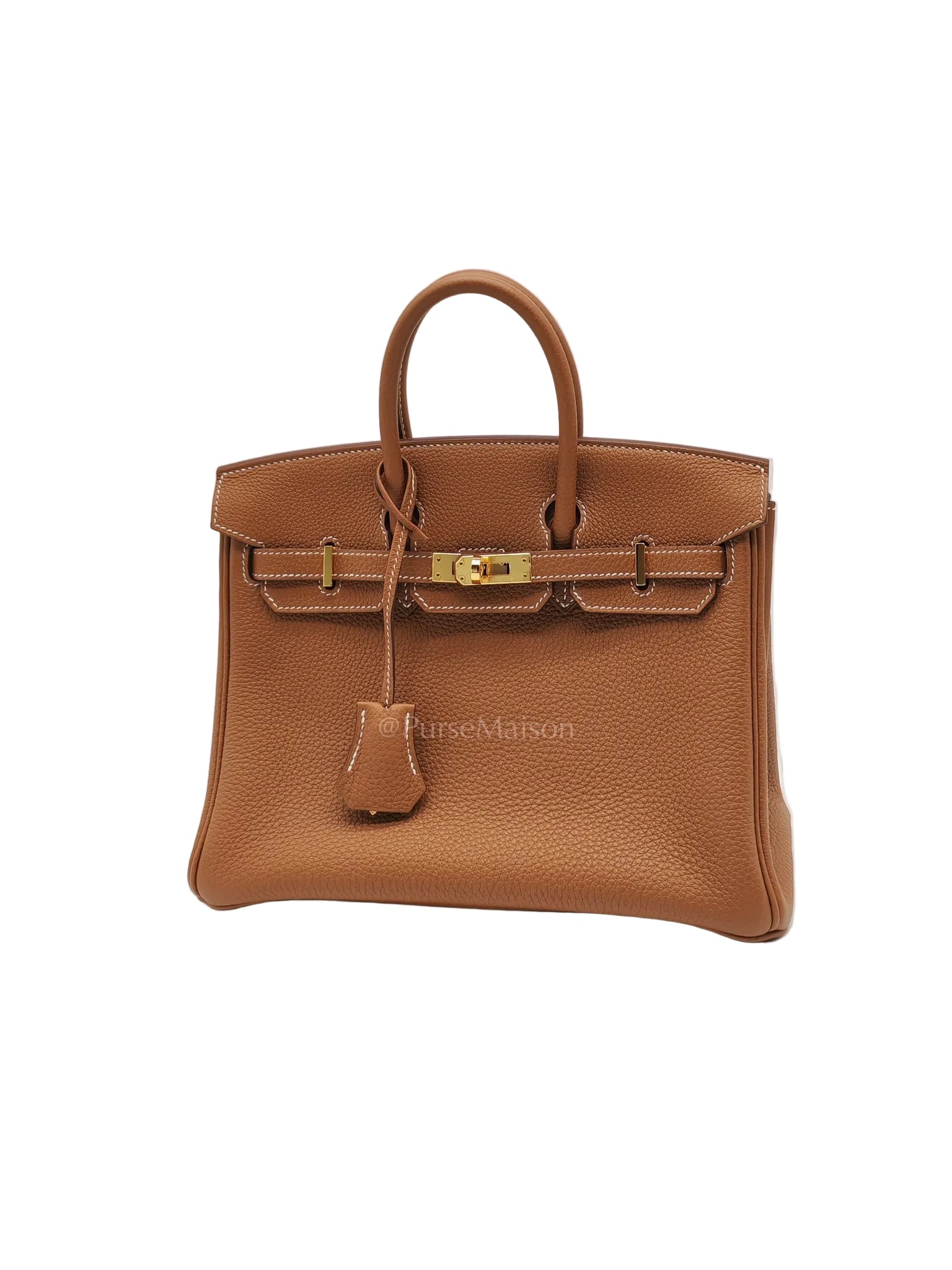 Birkin 25 Retourne in Gold Togo Leather & Gold Hardware Stamp Z (2021)