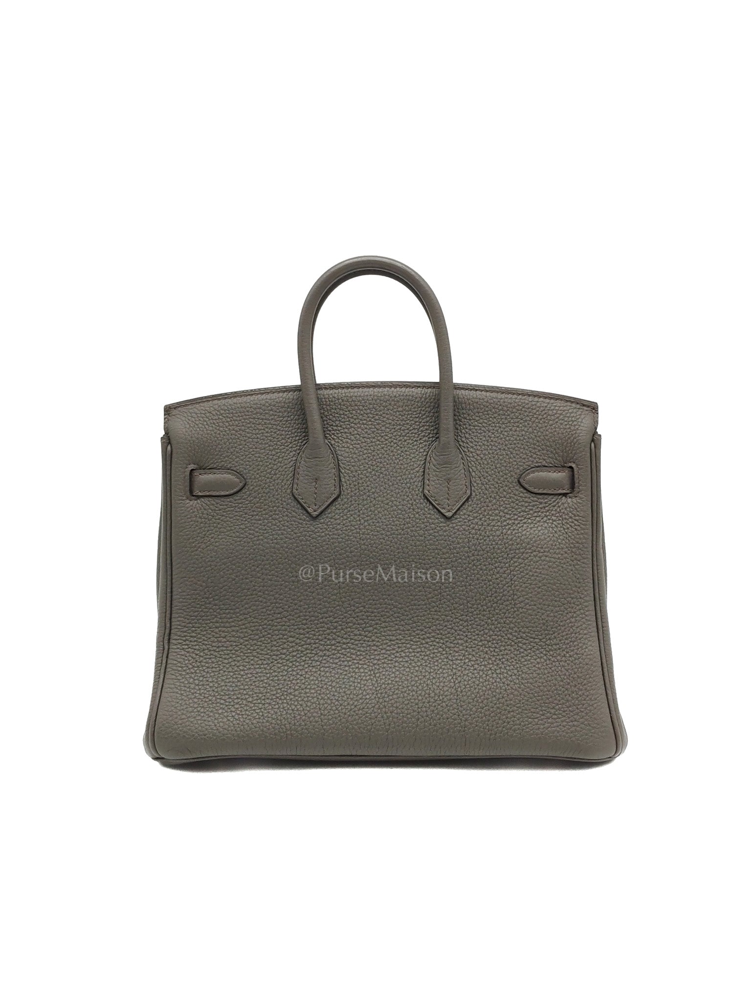 Birkin 25 Retourne Etain in Togo Leather and Rose Gold Hardware Stamp Z (2021)
