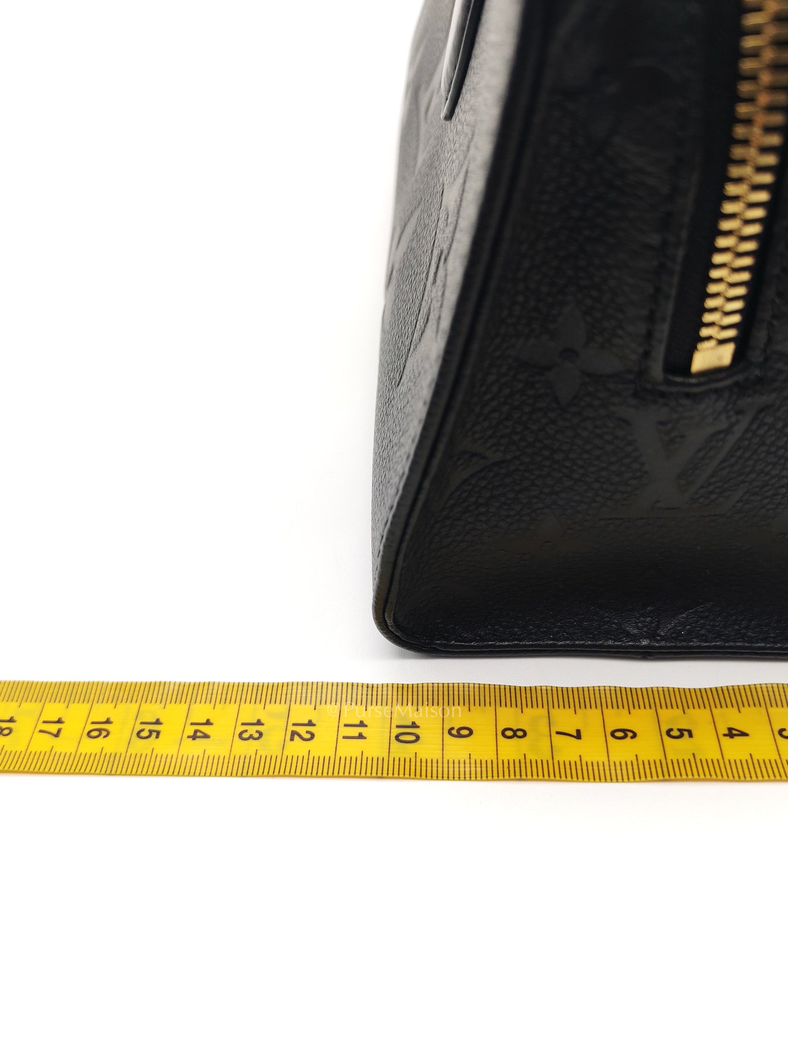 OnTheGo (OTG) East West in Black Empreinte Leather Two-Way Bag (Microchip)