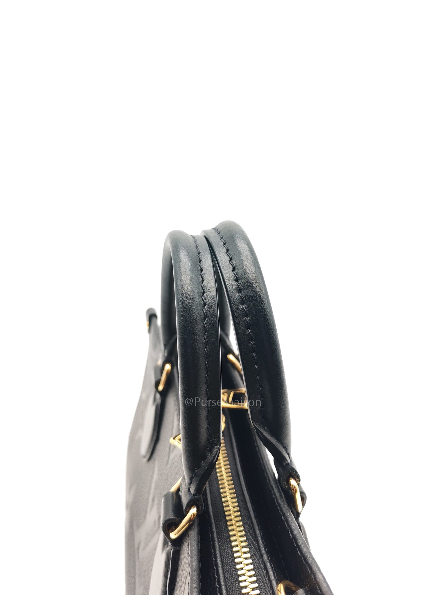 OnTheGo (OTG) East West in Black Empreinte Leather Two-Way Bag (Microchip)