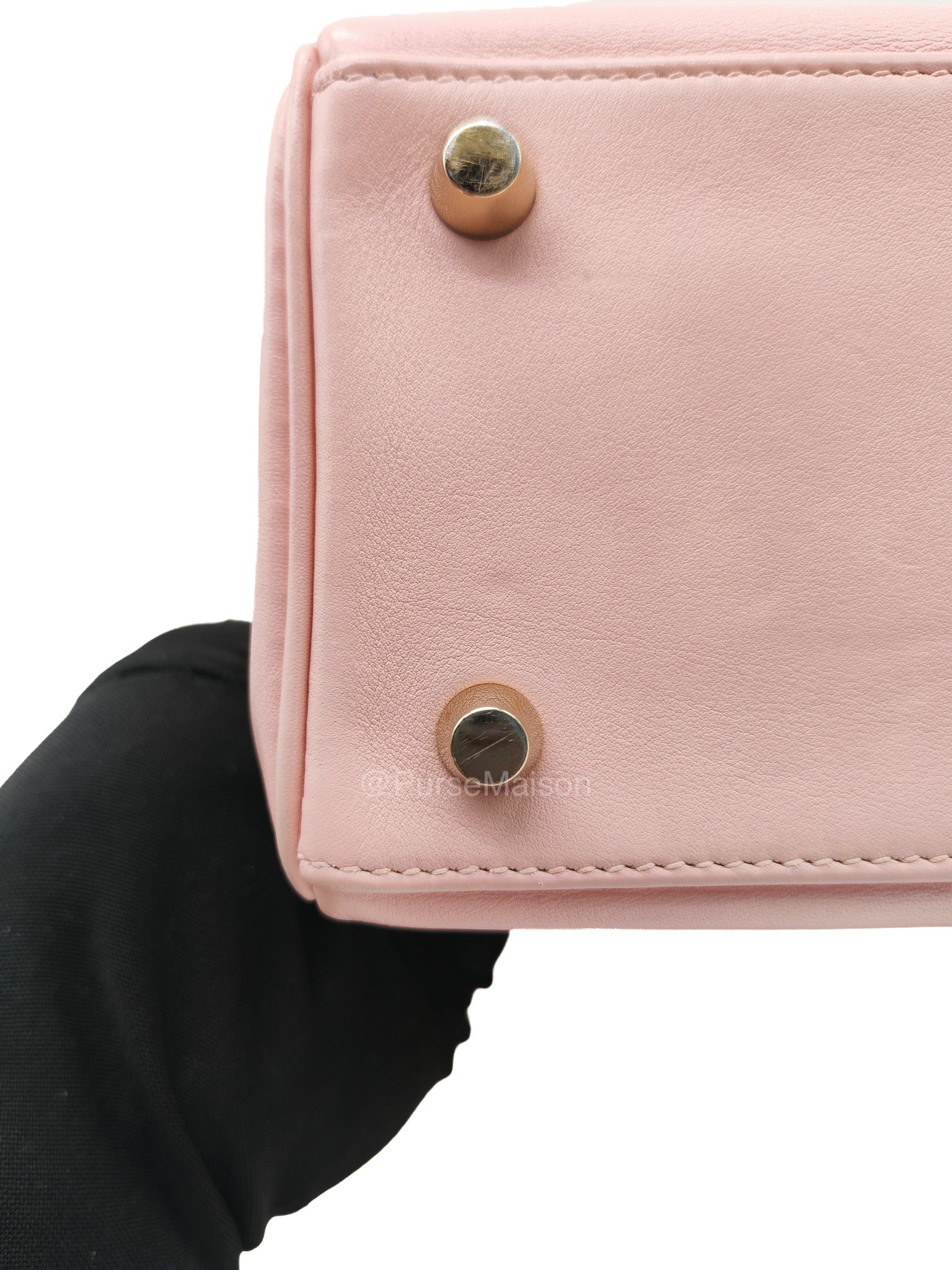 Hermes Kelly 25 Retourne in Rose Sakura Swift Leather and Gold Hardware Stamp T (2015)