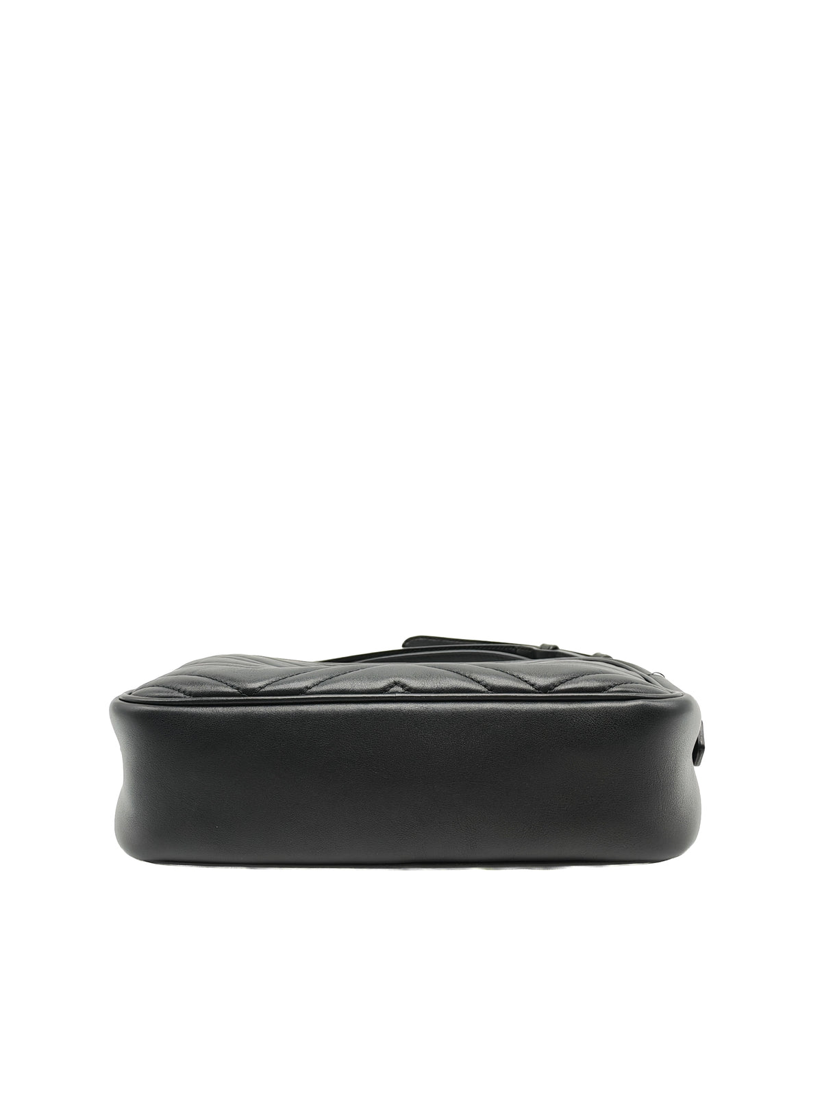 Gucci GG Marmont Camera Bag Small in Black Matelasse Leather Crossbody Bag