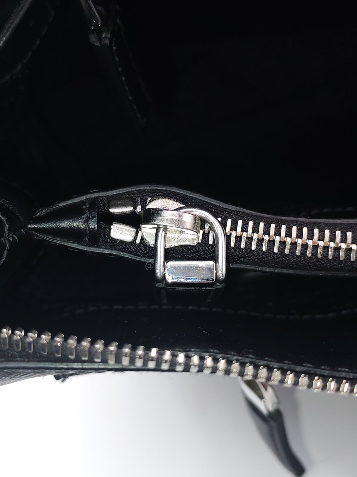 Prada Briefcase/Work Tote Bag in Black Saffiano Leather and Silver Hardware