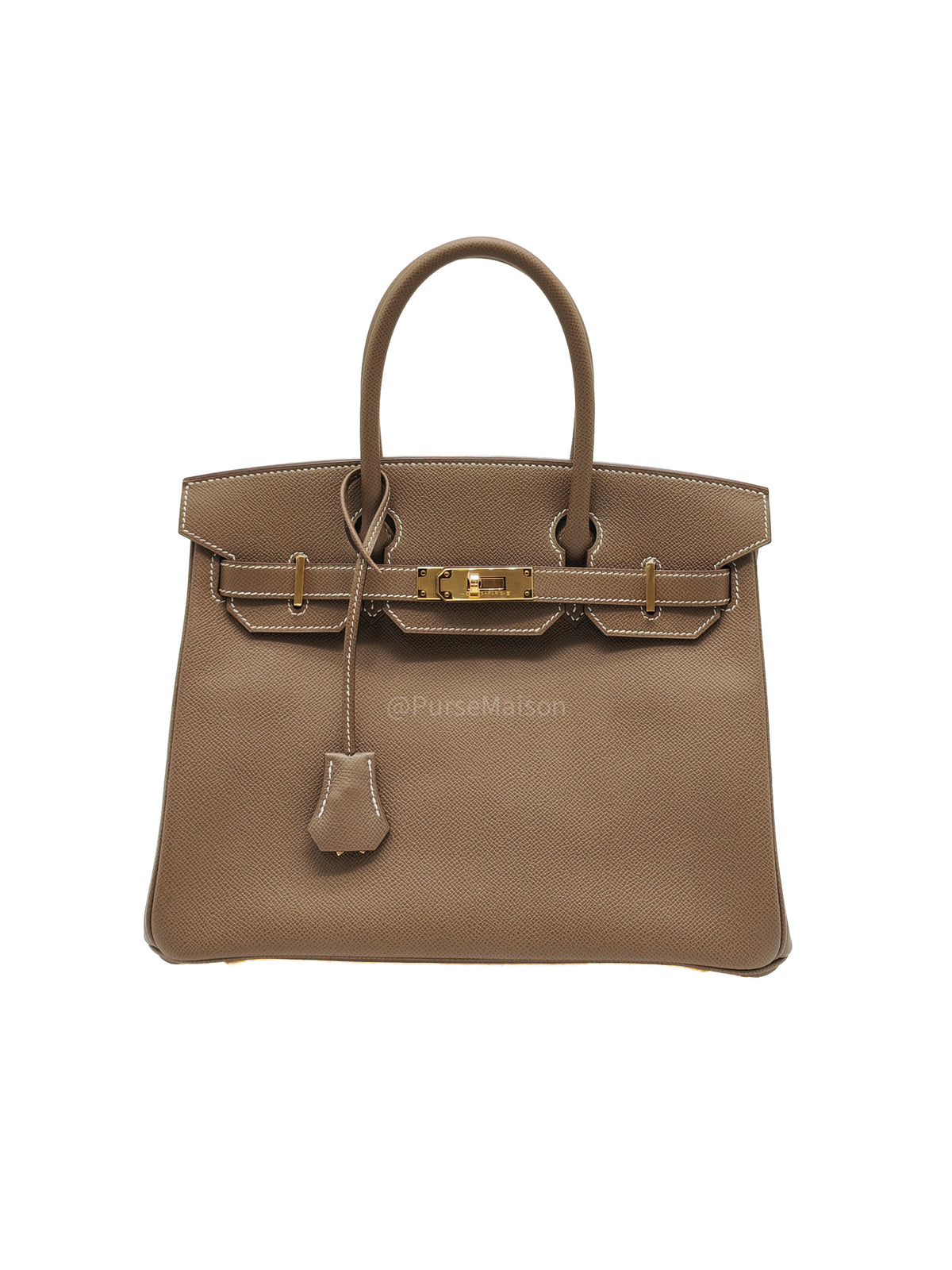 Hermes Birkin 30 in Etoupe Epsom Leather & Gold Hardware Stamp Y (2020)