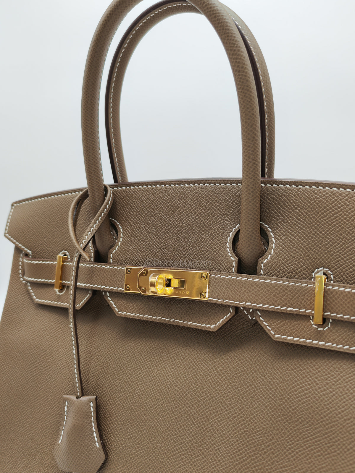 Hermes Birkin 30 in Etoupe Epsom Leather & Gold Hardware Stamp Y (2020)