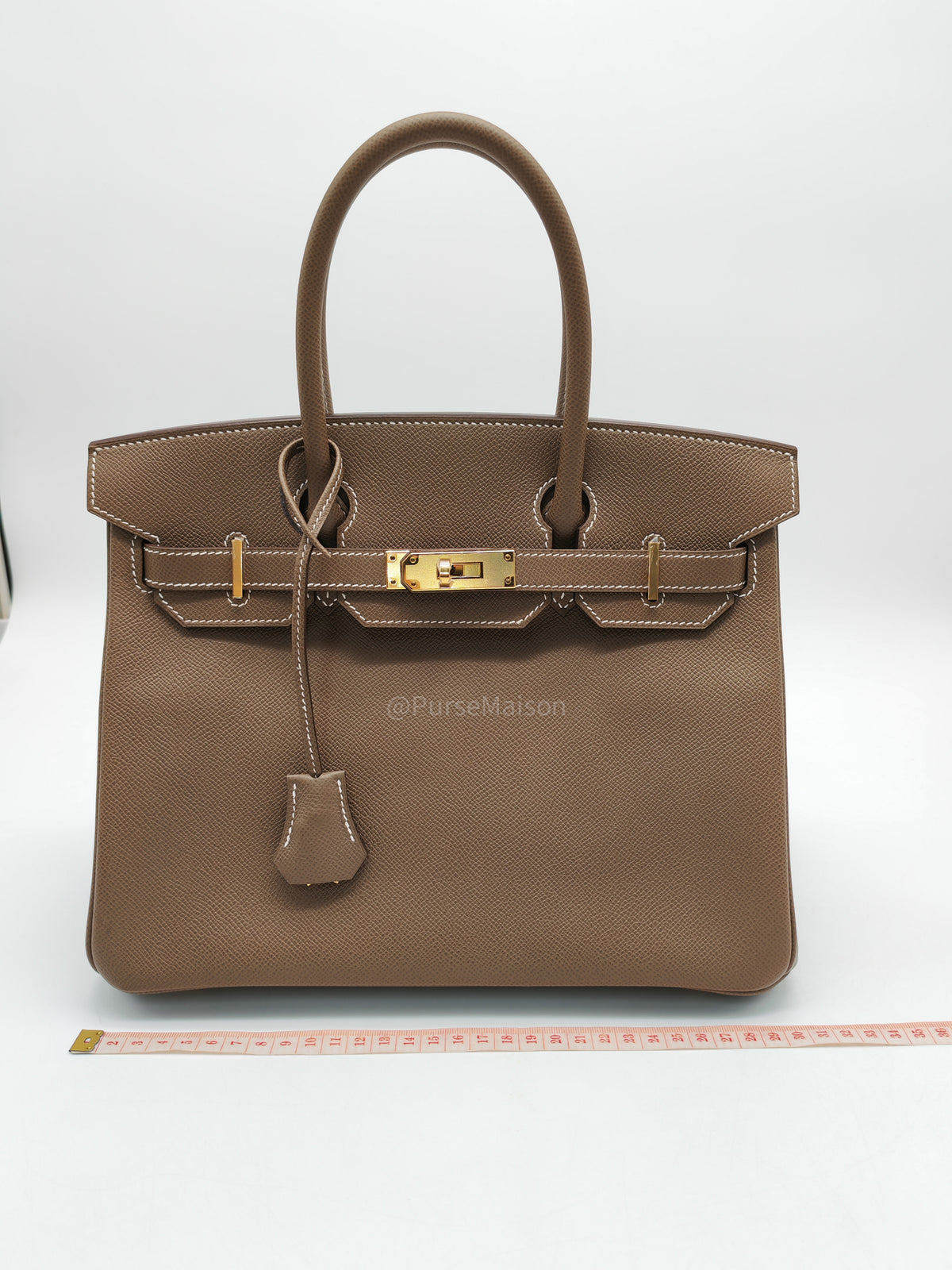 Hermes Birkin 30 in Etoupe Epsom Leather & Gold Hardware Stamp Y (2020)
