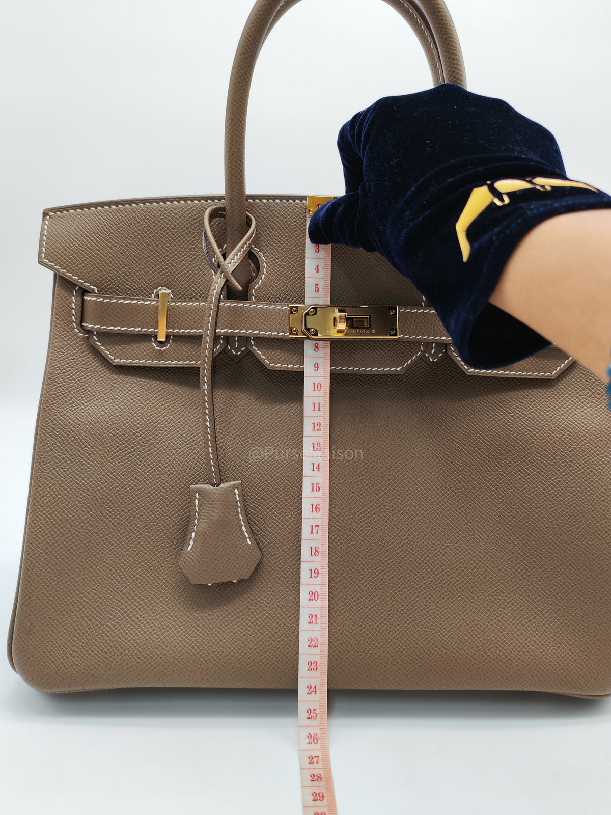 Hermes Birkin 30 in Etoupe Epsom Leather & Gold Hardware Stamp Y (2020)