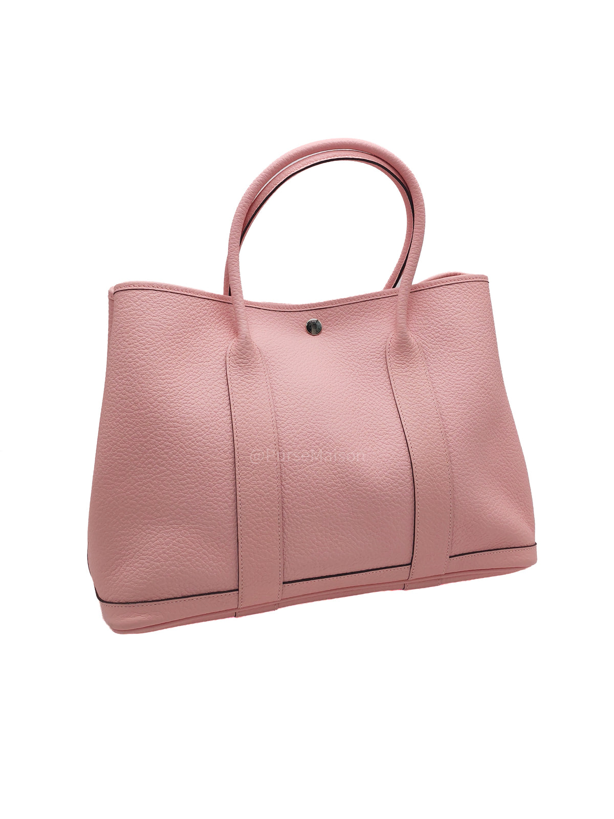 Hermes Garden Party Tote 36 (GPT) in Rose Sakura Clemence Leather and Palladium Hardware Stamp T (2015)