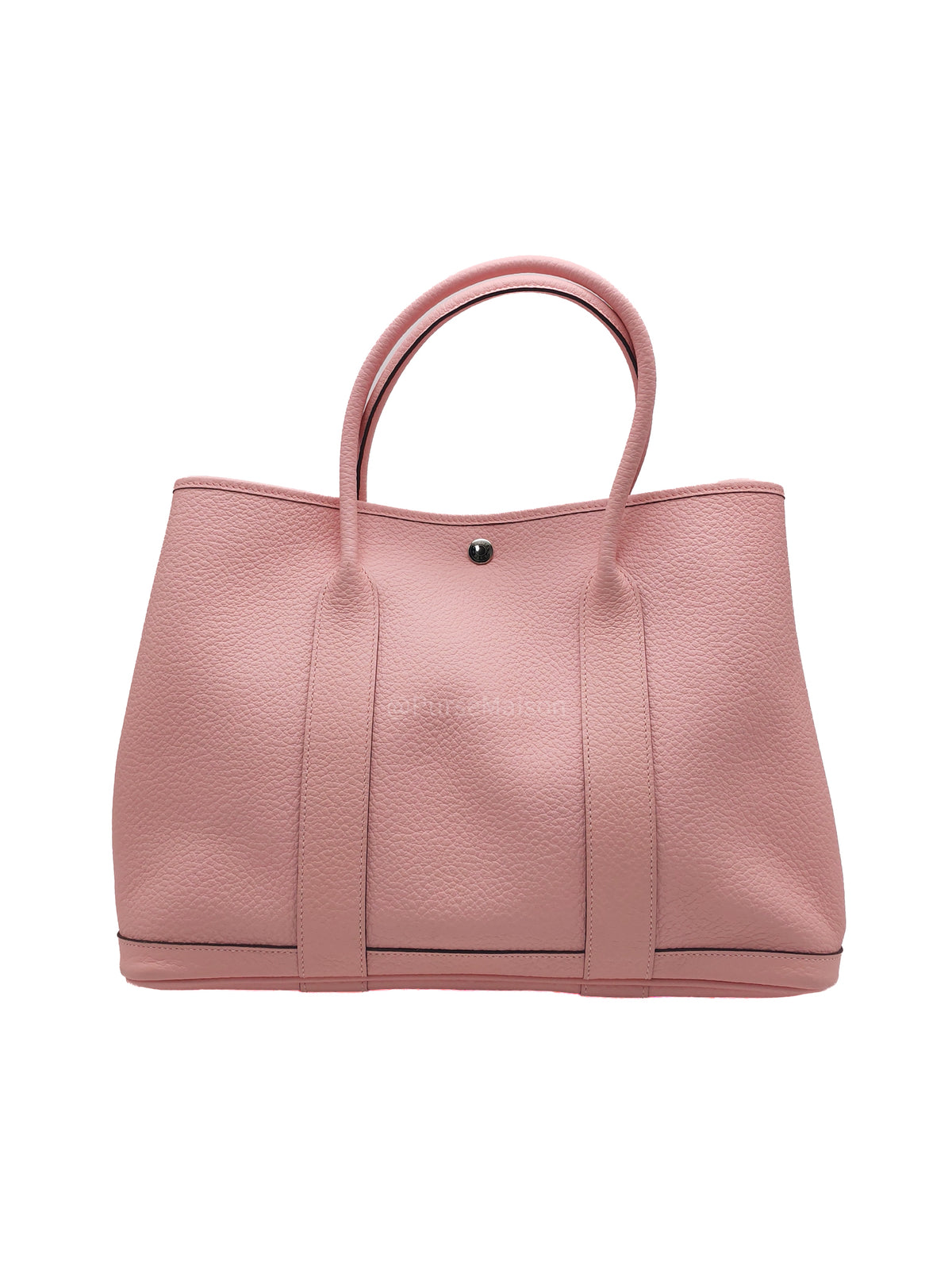 Hermes Garden Party Tote 36 (GPT) in Rose Sakura Clemence Leather and Palladium Hardware Stamp T (2015)