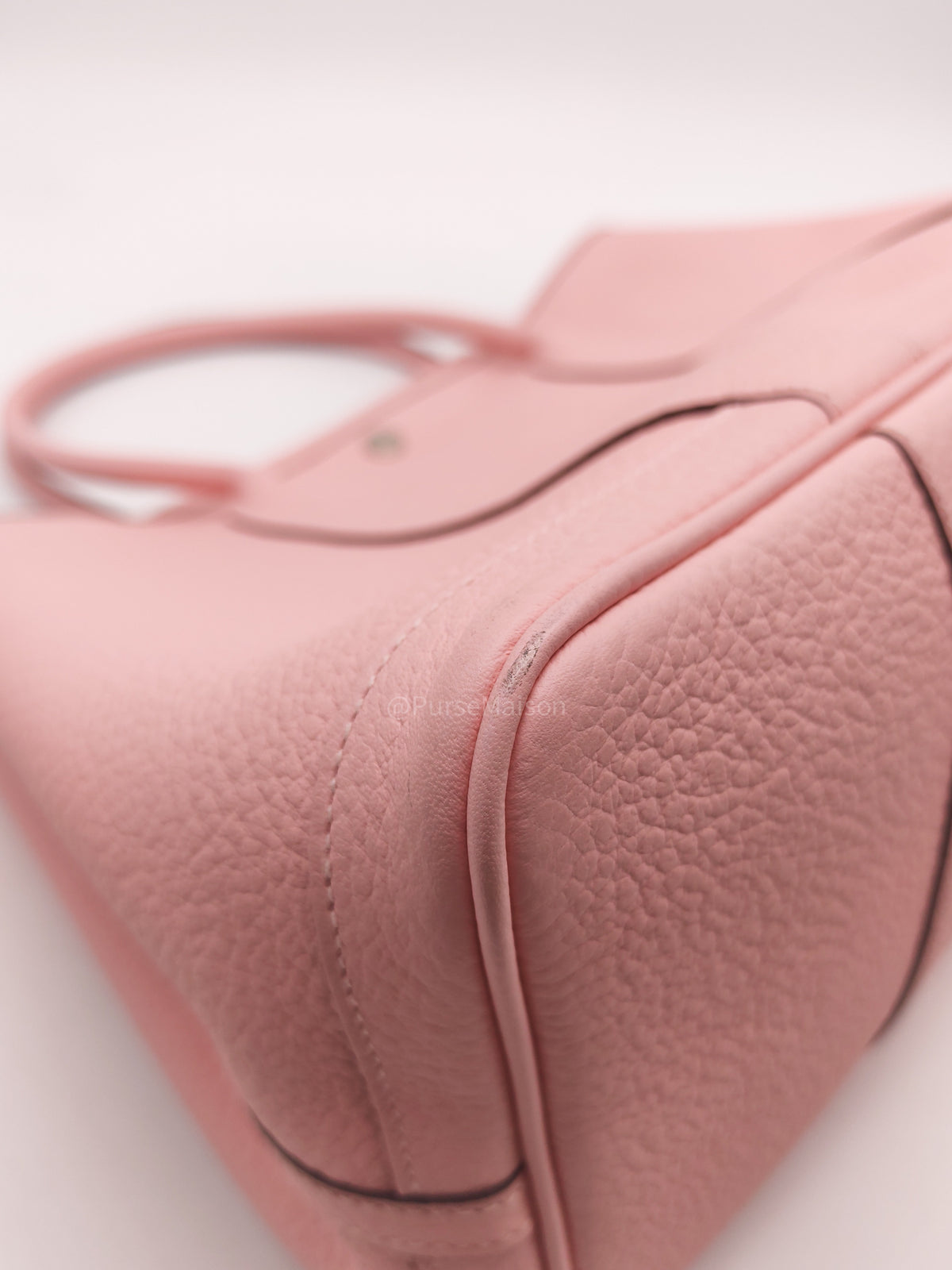 Hermes Garden Party Tote 36 (GPT) in Rose Sakura Clemence Leather and Palladium Hardware Stamp T (2015)