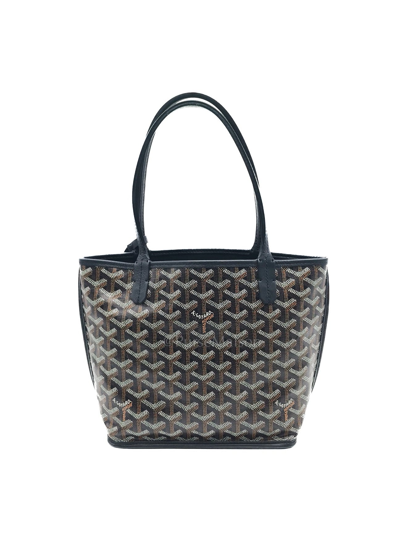 Mini Anjou in Black Goyardine Canvas