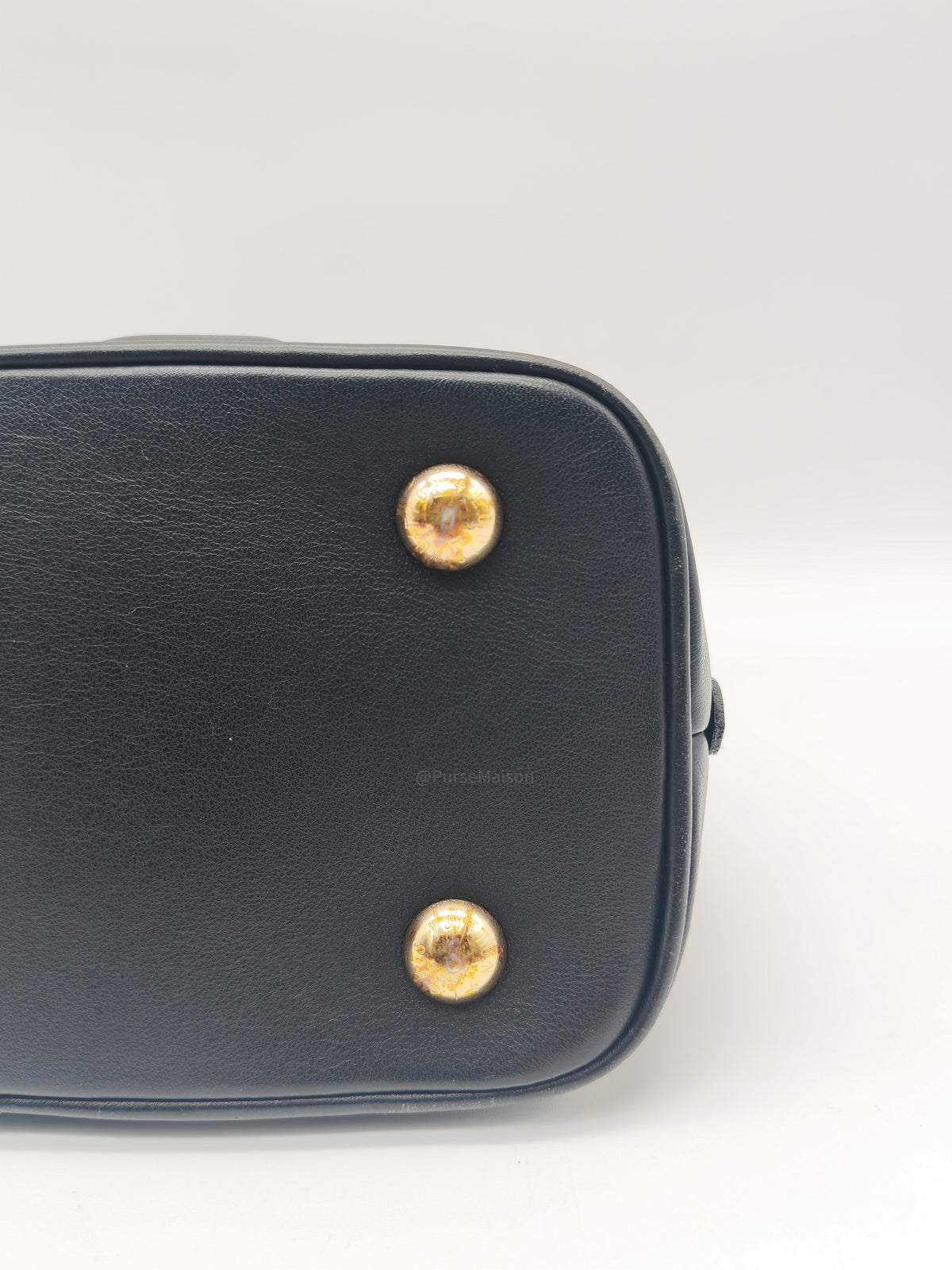 Louis Vuitton Alma BB in Black Bubblegram Quilted Calfskin Leather and Gold Hardware Microchip