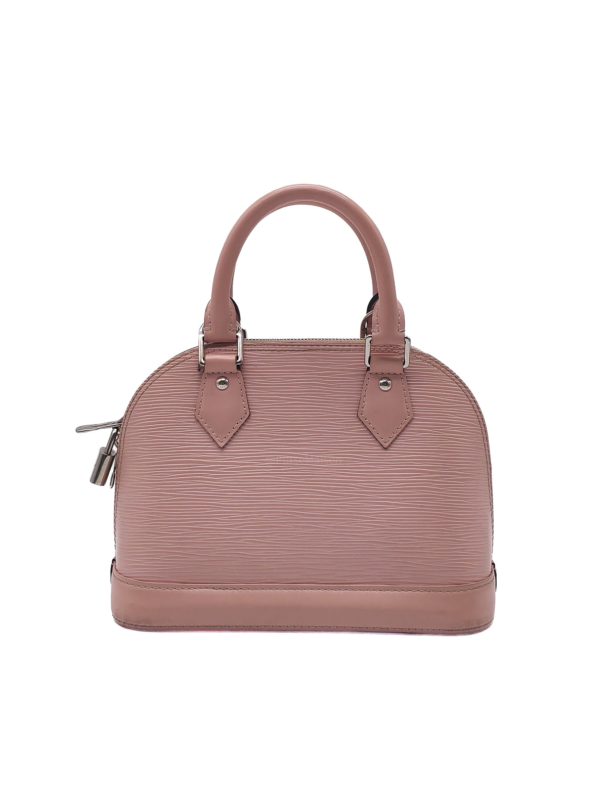 Louis Vuitton Alma BB Handbag in Rose Ballerine Epi Leather and Silver Hardware (Datecode: SN3240)