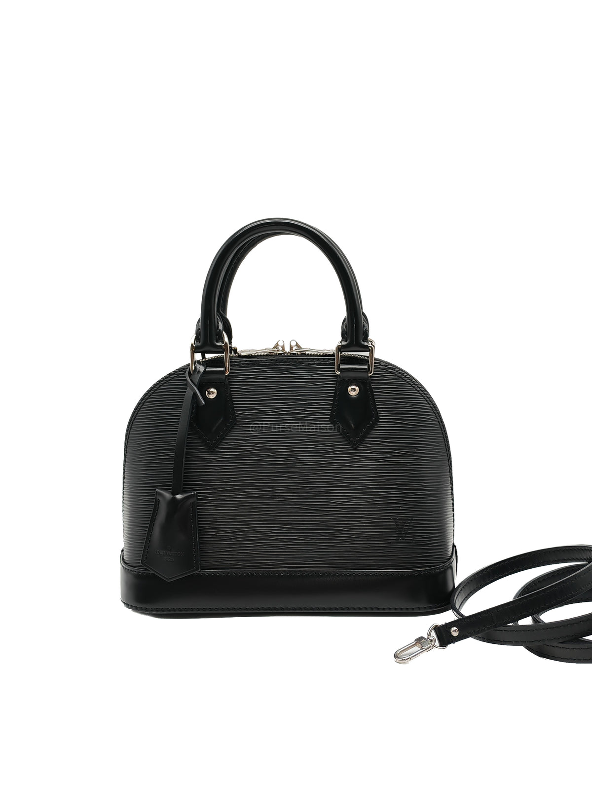 Louis Vuitton Alma BB in Black Epi Leather Silver Hardware (Date Code: AA1139)
