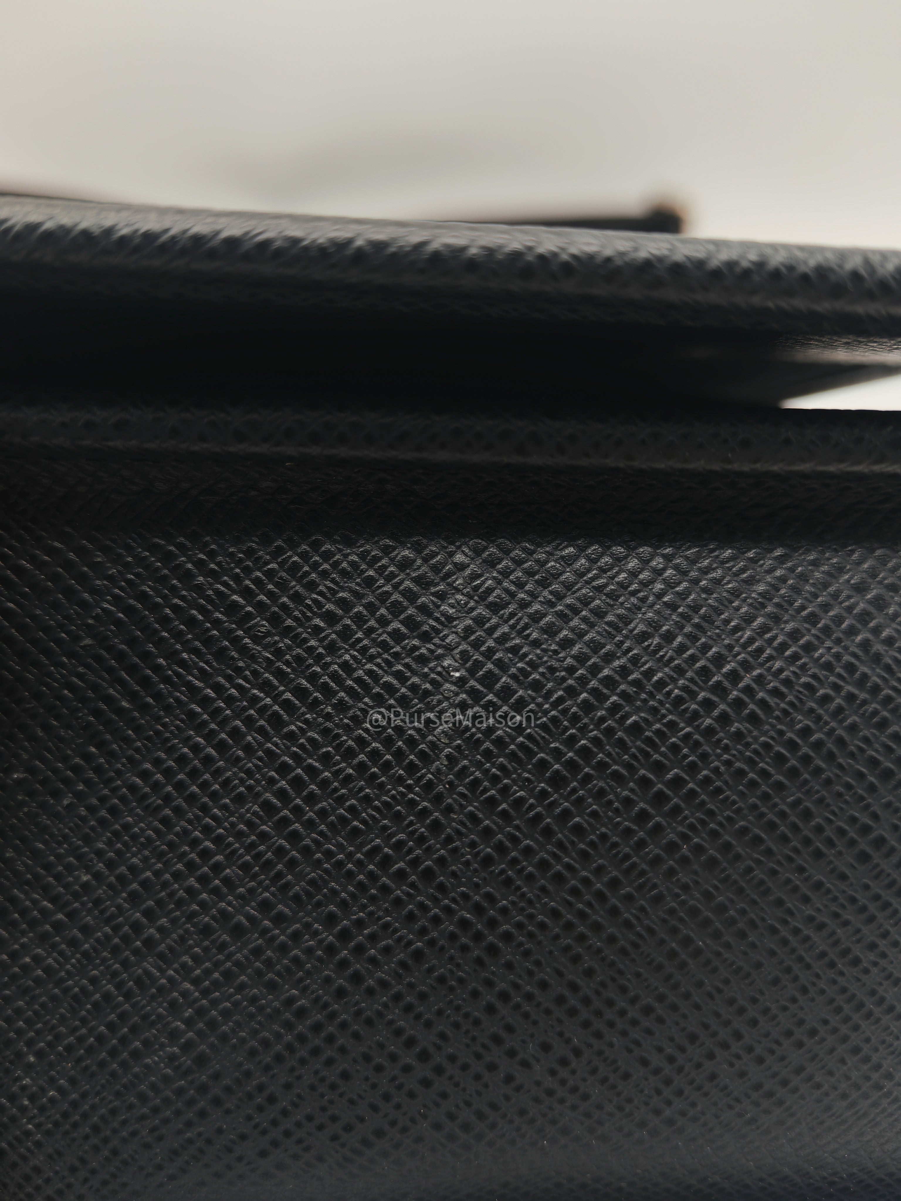 Louis Vuitton Andrei Messenger Bag in Black Taiga Leather and Silver Hardware (Datecode: BA2008)