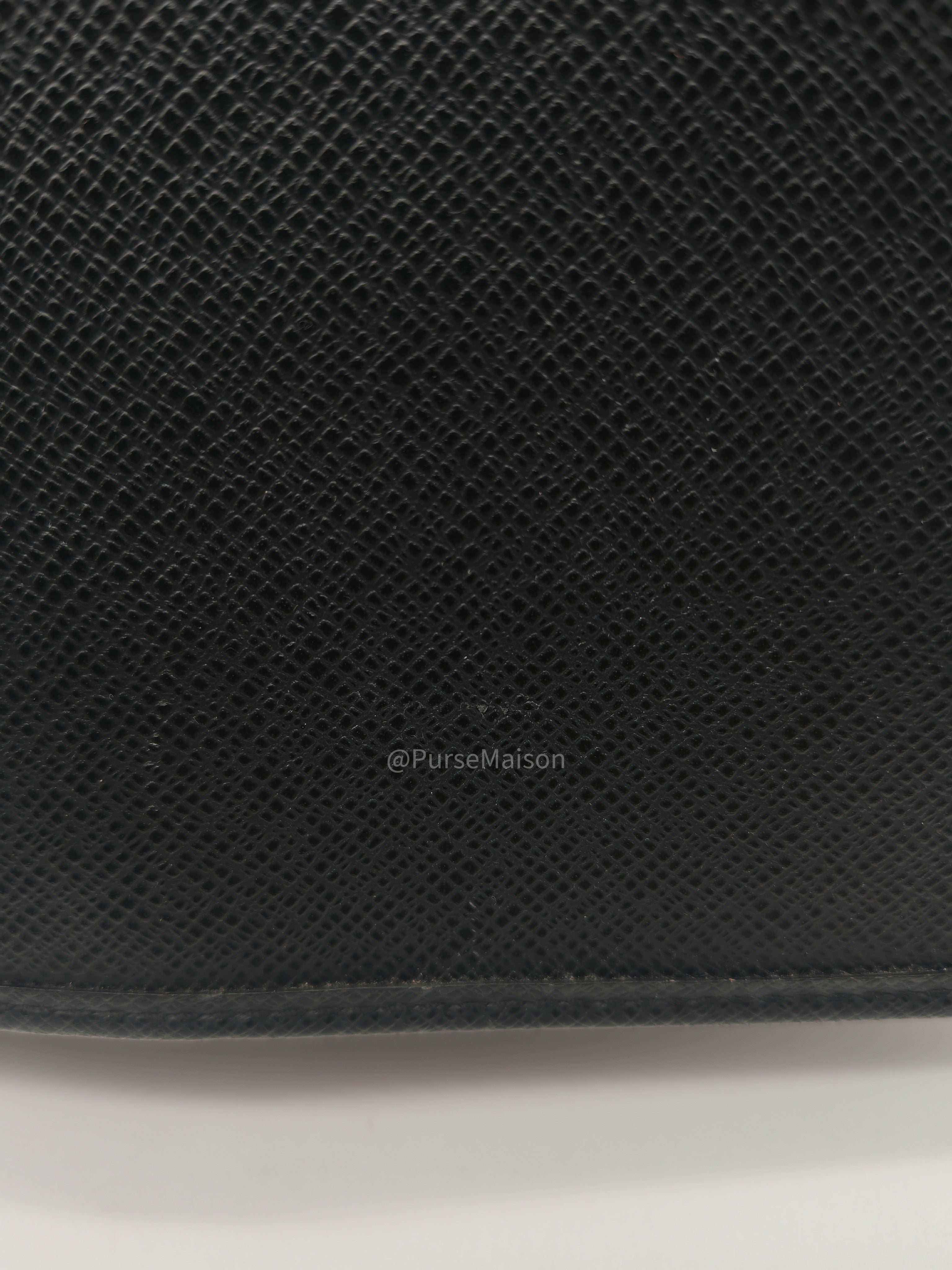 Louis Vuitton Andrei Messenger Bag in Black Taiga Leather and Silver Hardware (Datecode: BA2008)