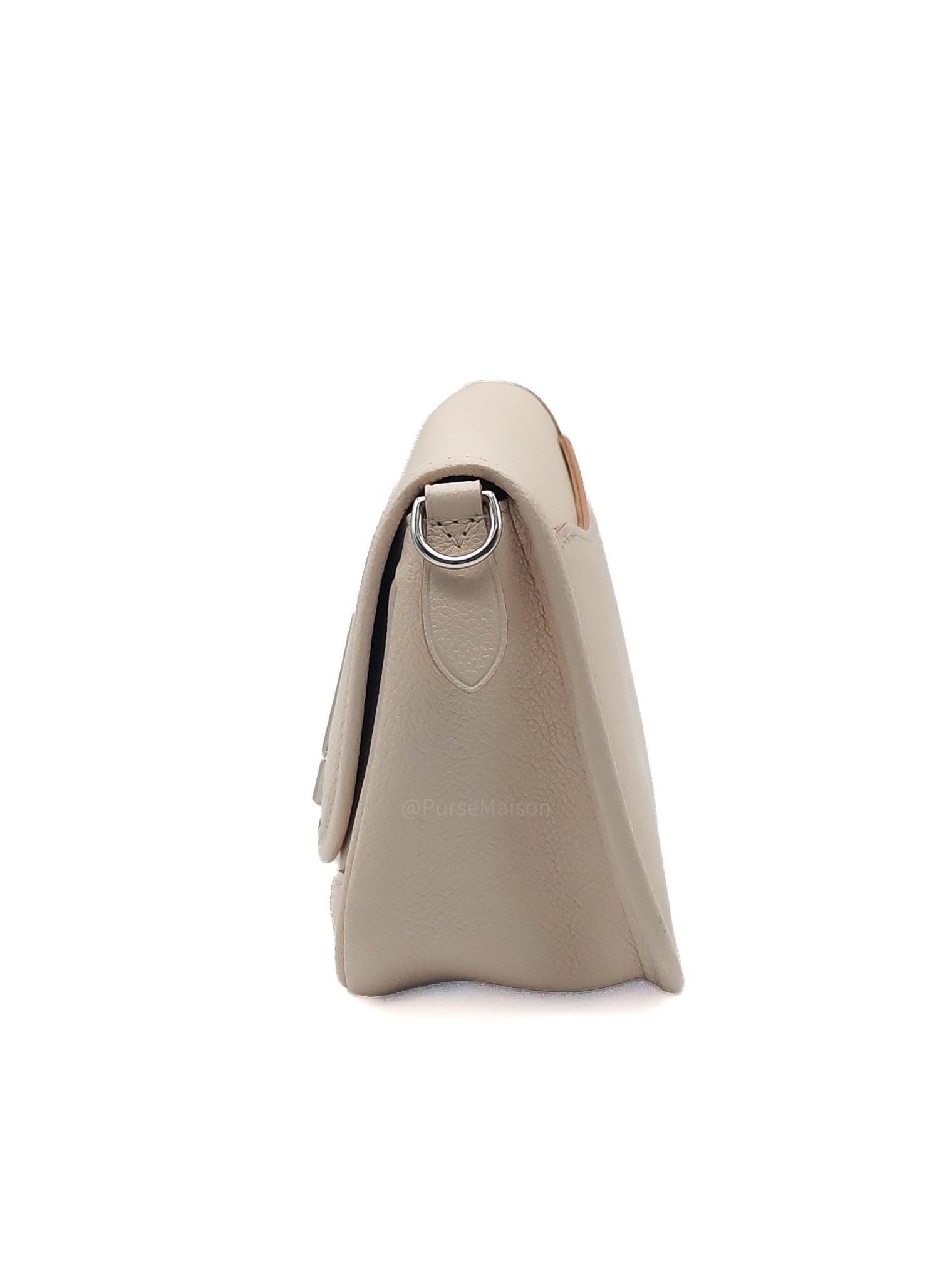 Louis Vuitton Buci Crossbody Bag in Off-White Beige Epi Leather and Silver Hardware Microchip