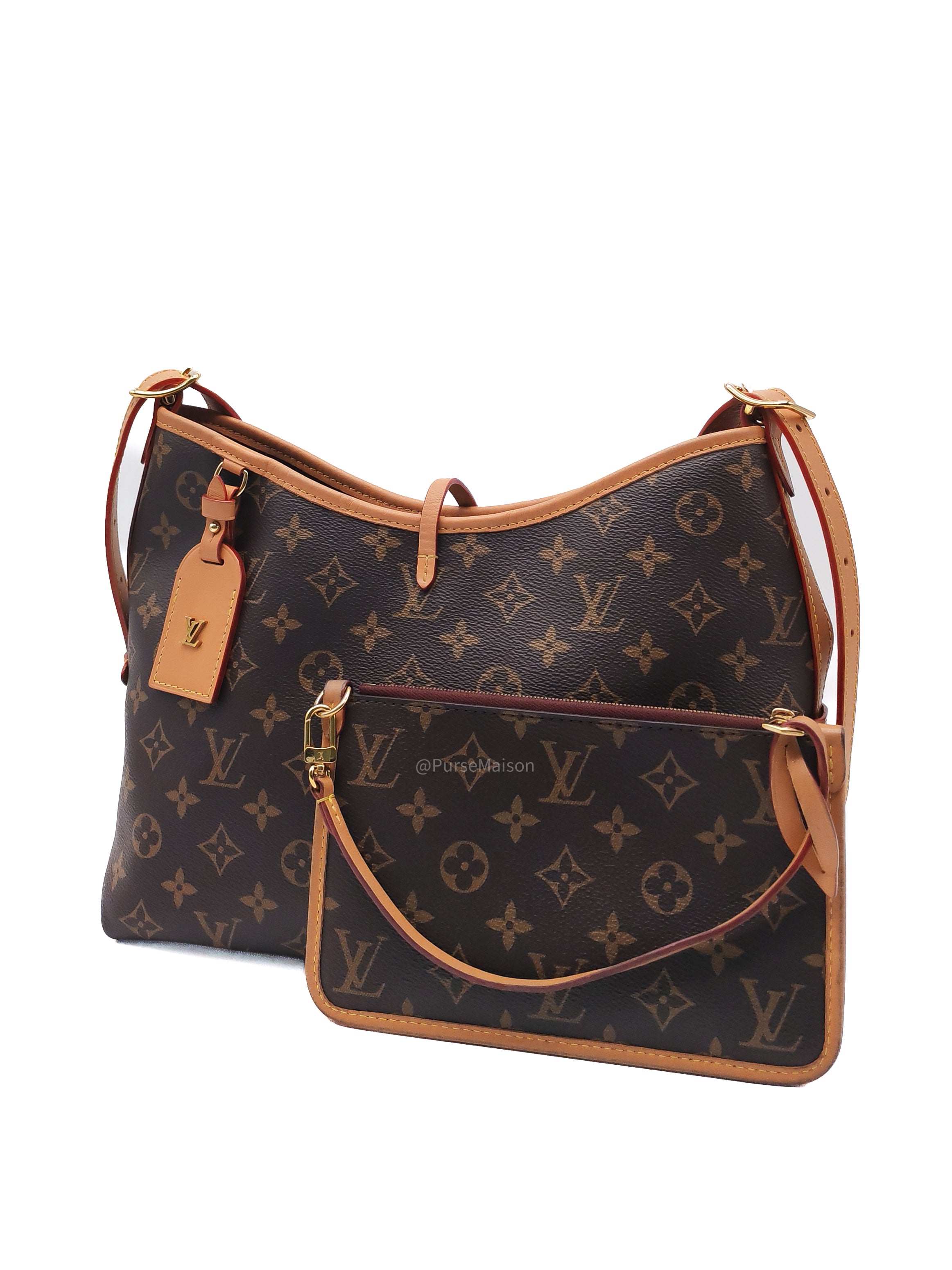 Louis Vuitton Carry All PM in Monogram Canvas and Gold Hardware Mircochip