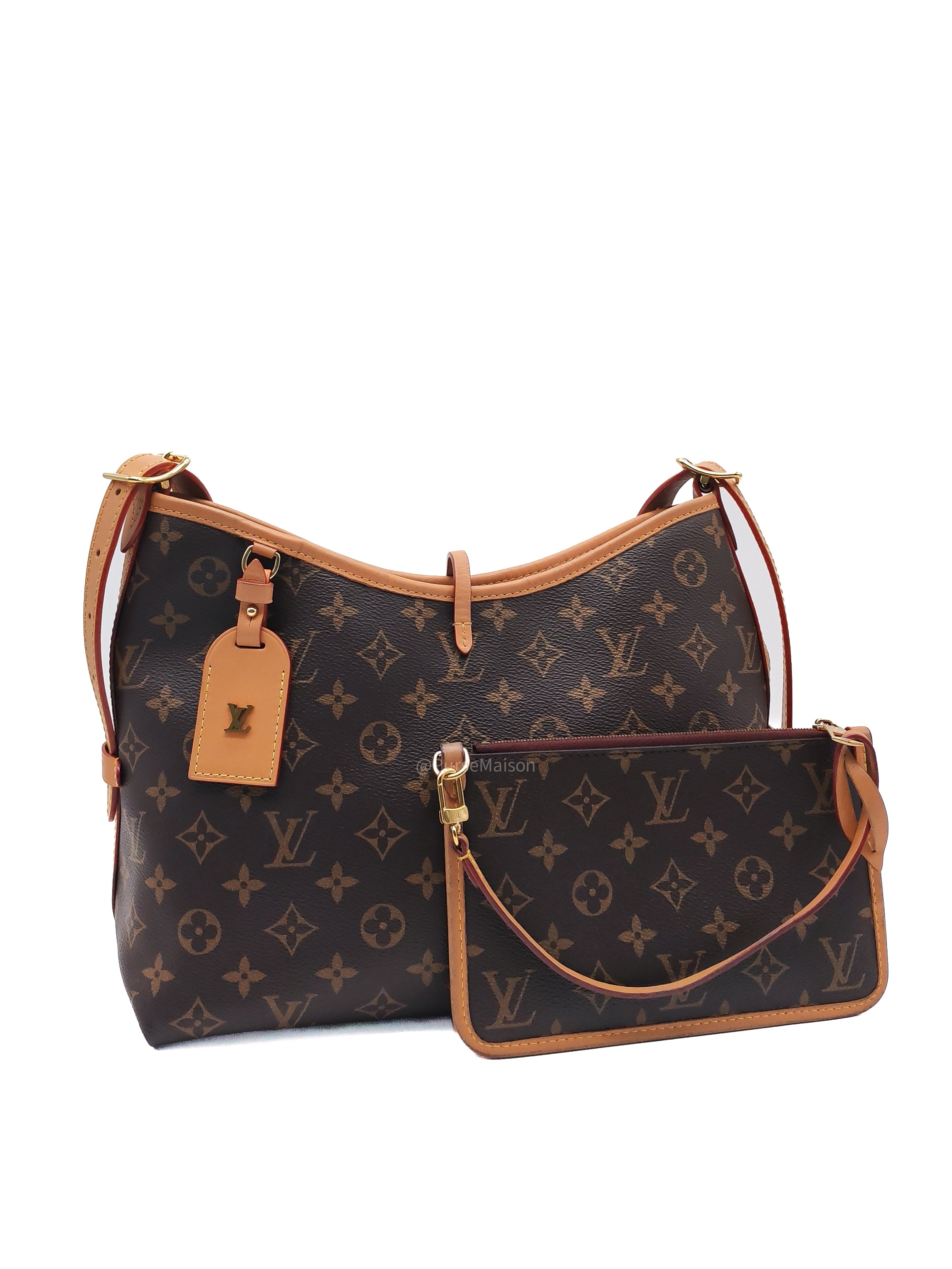 Louis Vuitton Carry All PM in Monogram Canvas and Gold Hardware Mircochip